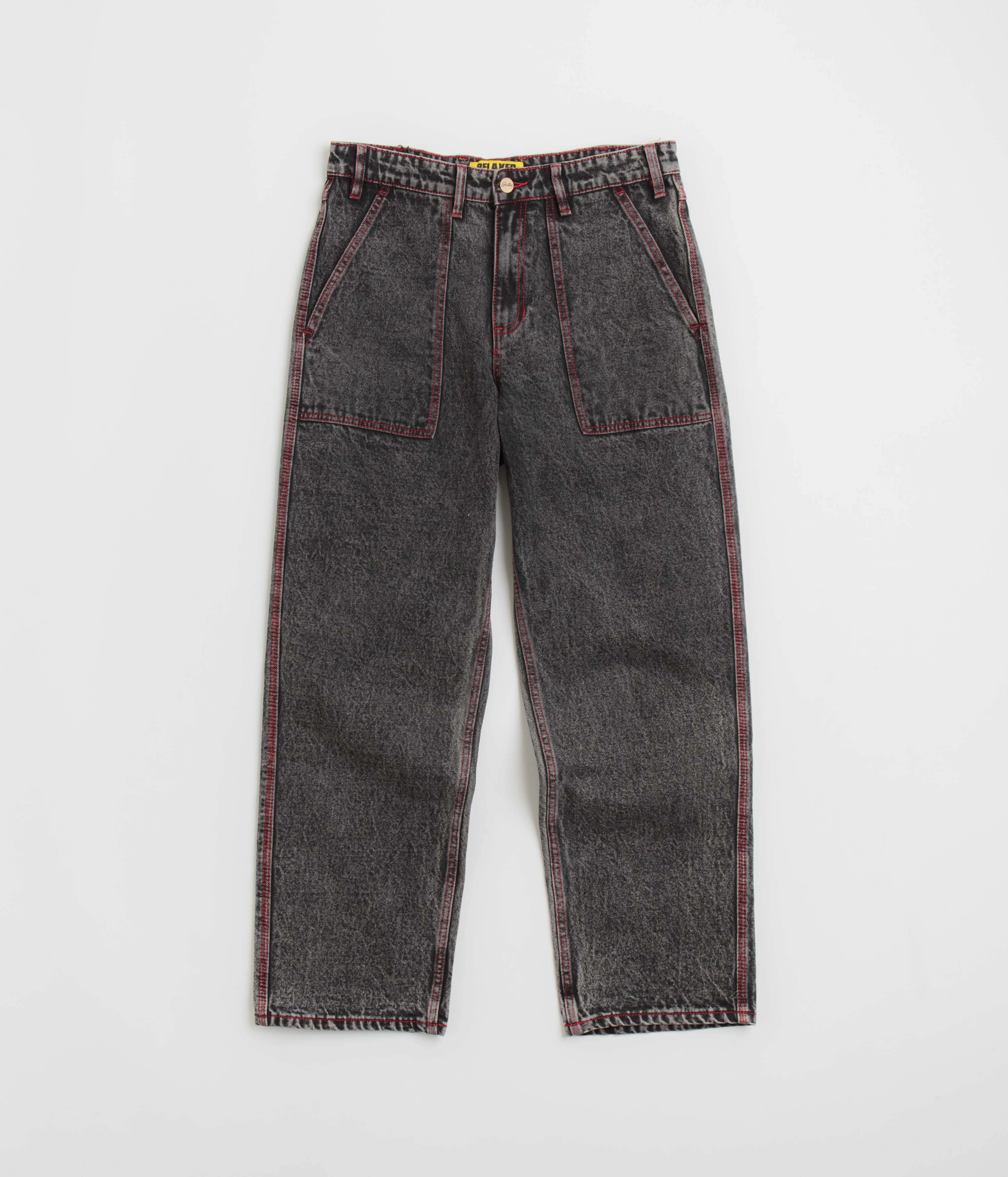 Butter Goods Breakdown Relaxed Jeans - Acid Wash Black Smart Style Weekend Style
