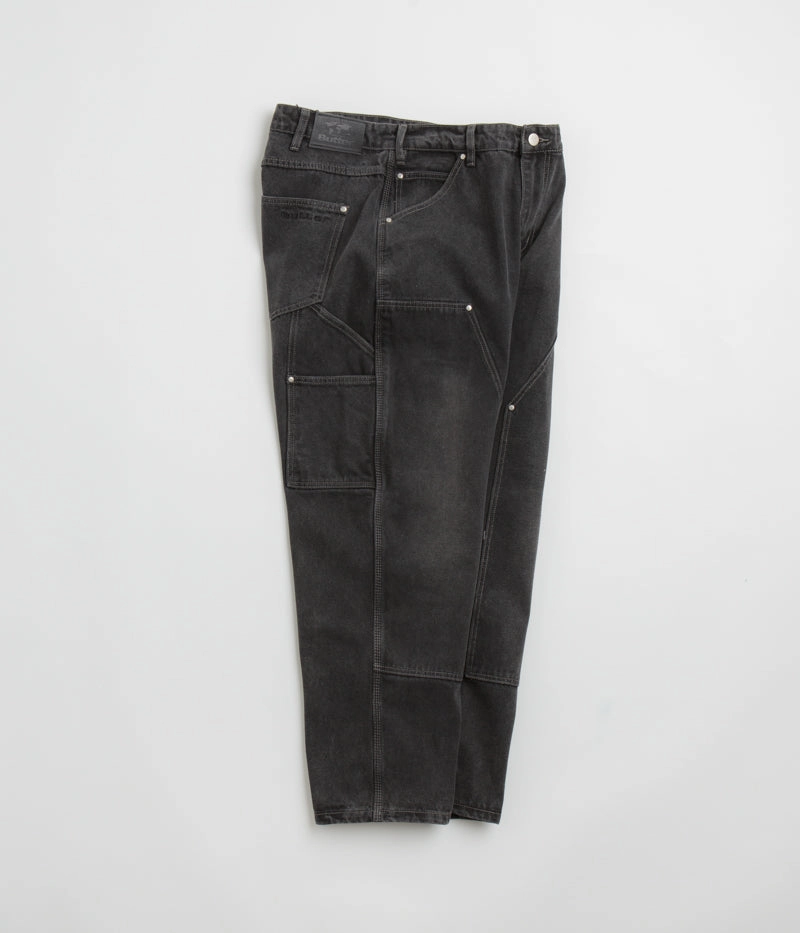 Soft Comfort Clean Fit Butter Goods Davide Double Knee  Jeans - Washed Black