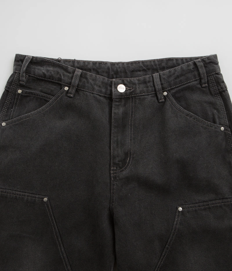 Butter Goods Davide Double Knee  Jeans - Washed Black Casual Wearable
