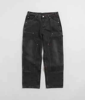 Modern Cut Flattering Style Butter Goods Davide Double Knee  Jeans - Washed Black