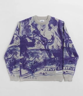 Ultimate Warmth Ethical Production Knitwear Butter Goods Davide Knit Sweatshirt - Grey