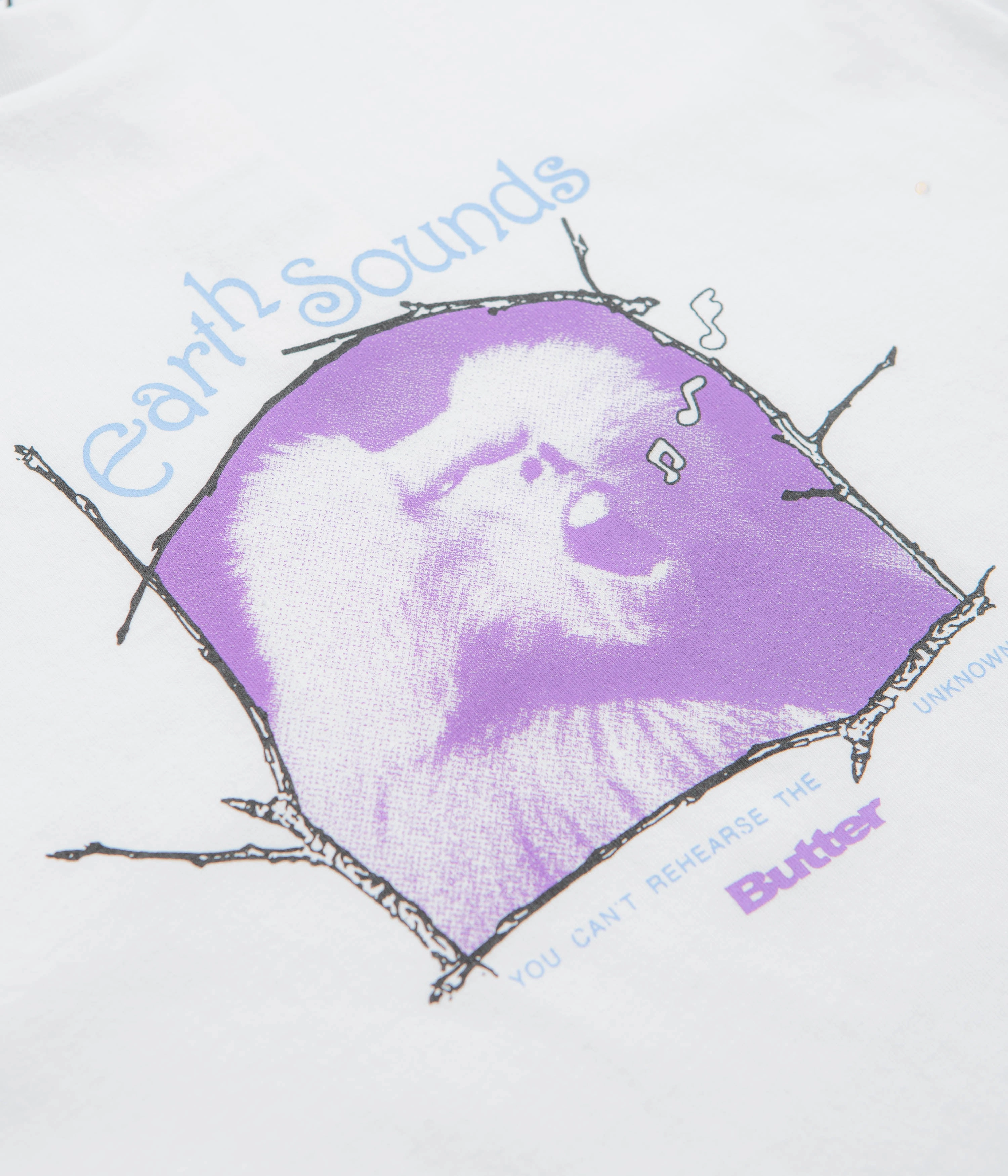 Fashionable Layer AllDay Comfort Butter Goods Earth Sounds T-Shirt - White