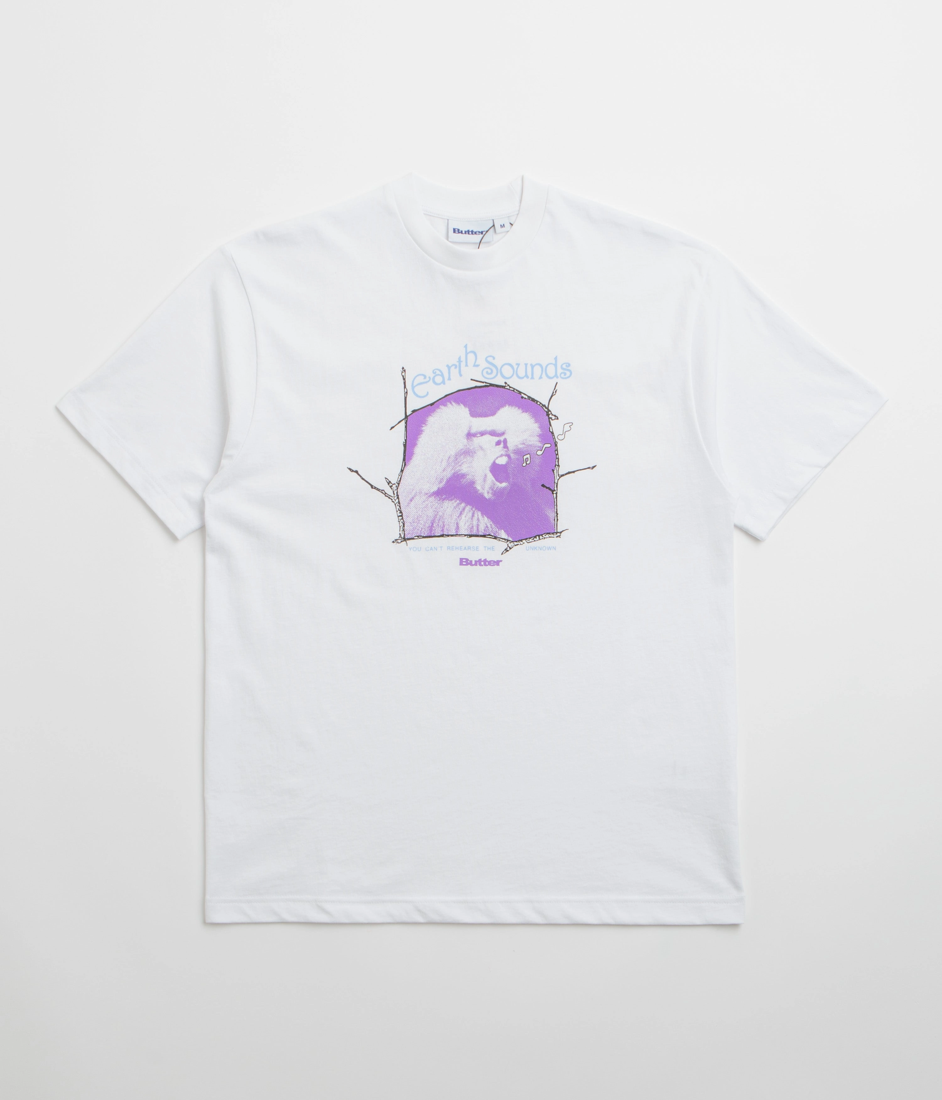 Butter Goods Earth Sounds T-Shirt - White Cozy Wear