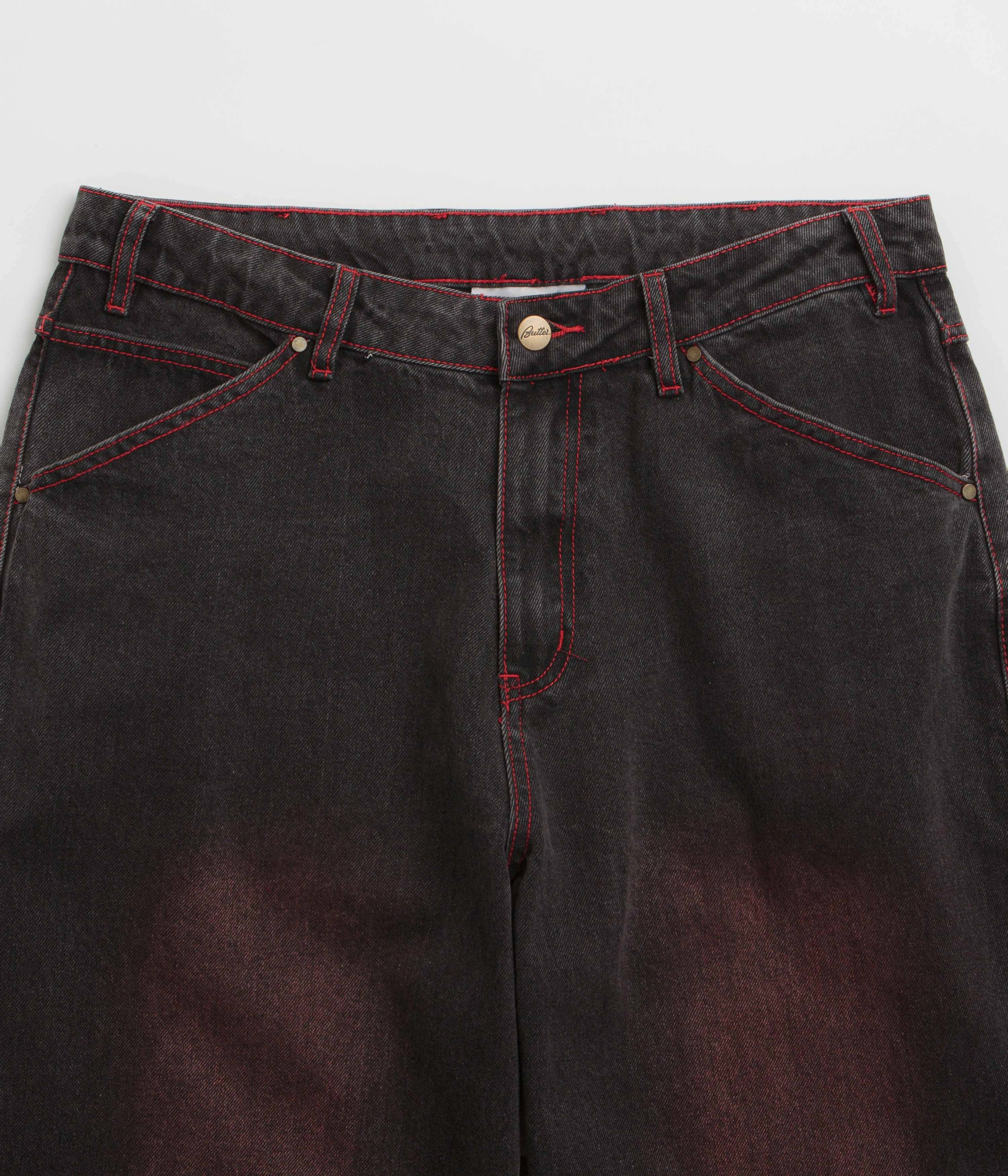 Butter Goods Encounter Jeans - Tinted Washed Black AntiPillingFabric