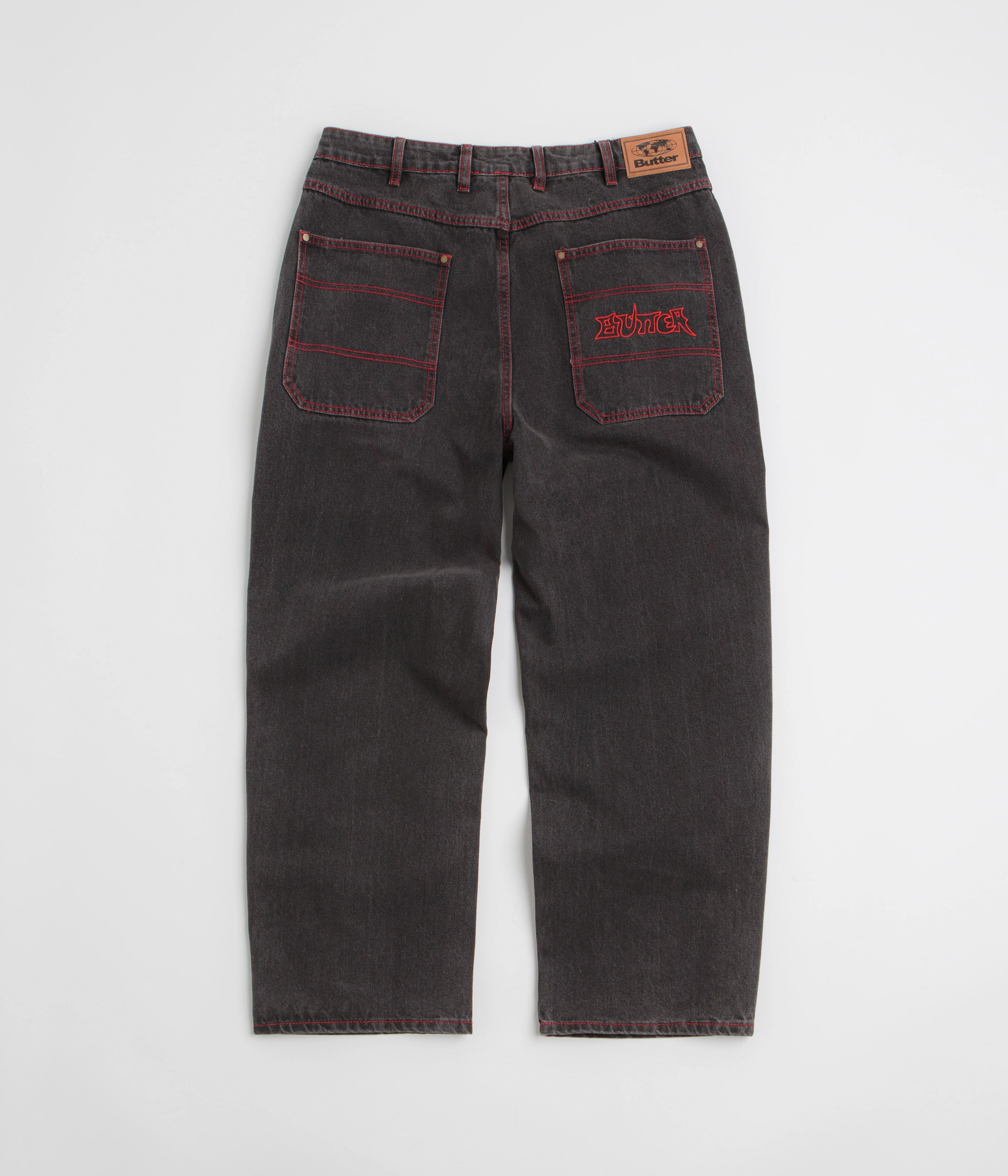 Butter Goods Encounter Jeans - Tinted Washed Black Tall Length