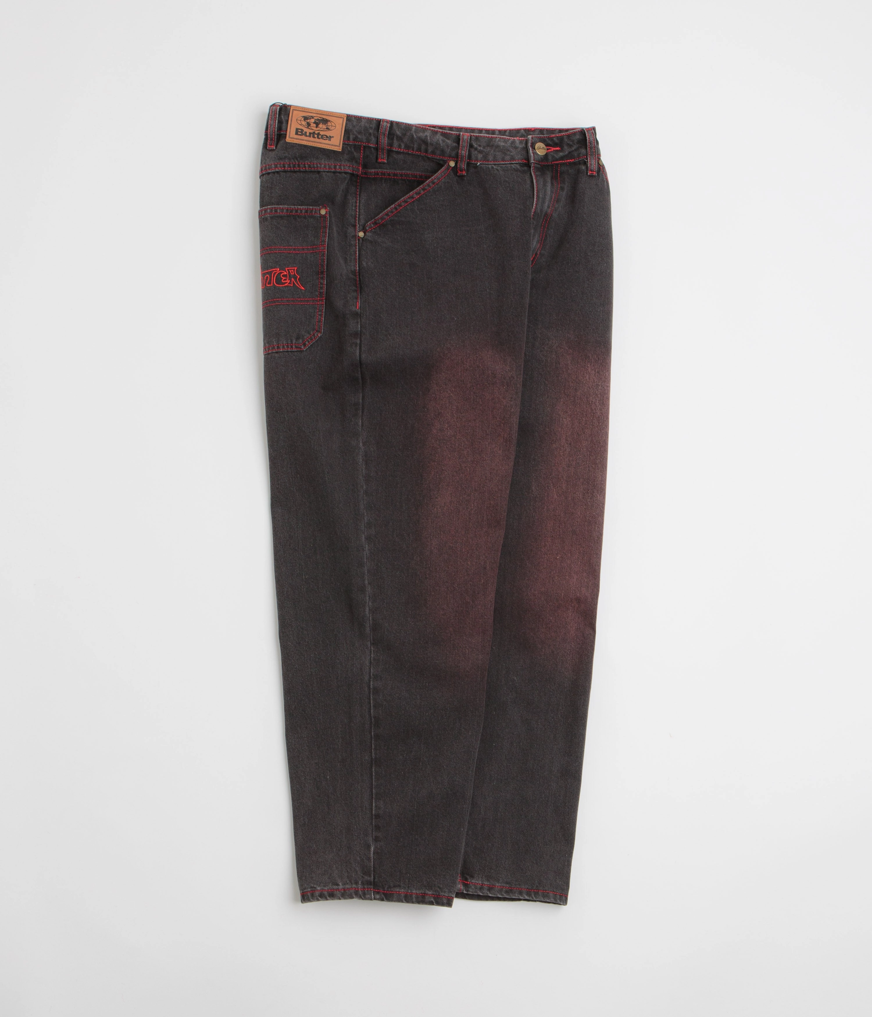 Soft Waistband HeatRegulating Butter Goods Encounter Jeans - Tinted Washed Black