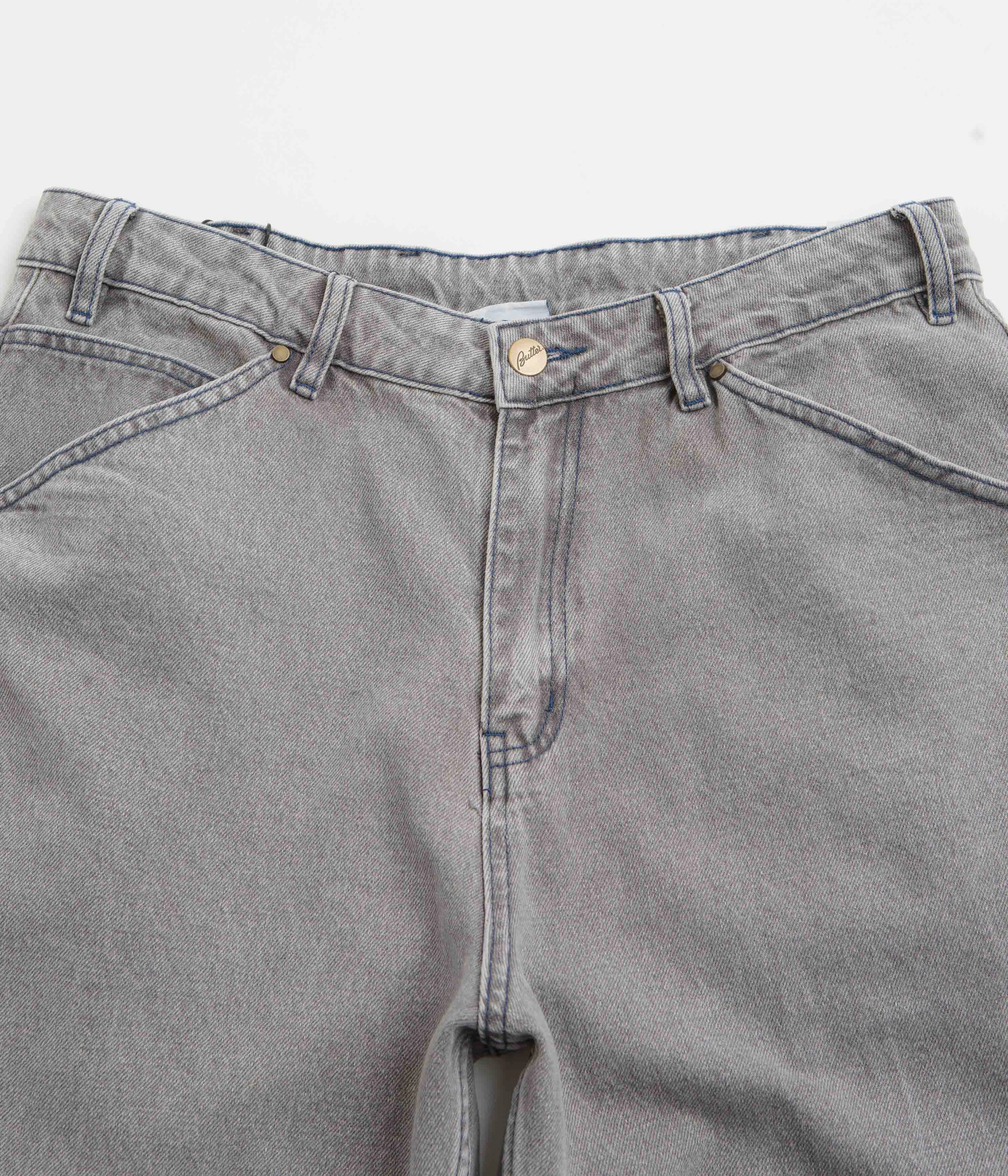 Tagless Design Butter Goods Encounter Jeans - Washed Soft Grey