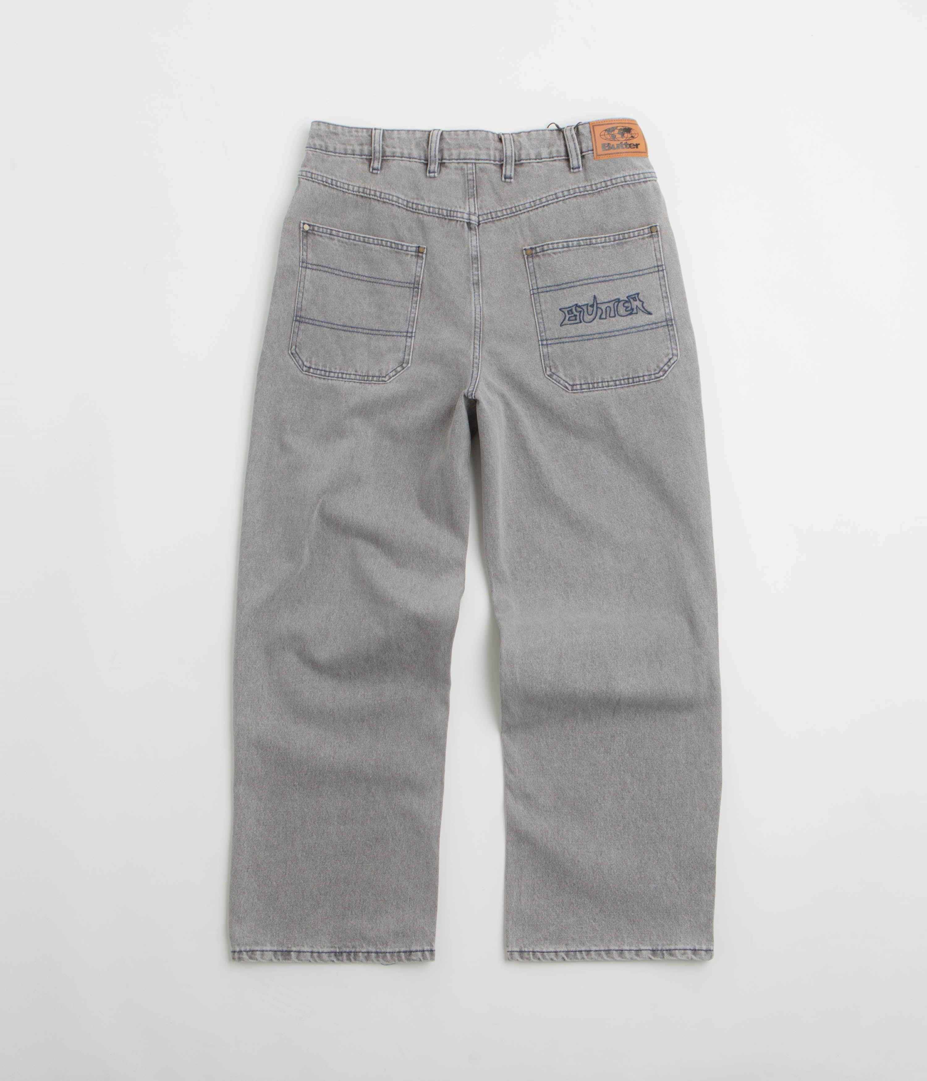 Butter Goods Encounter Jeans - Washed Soft Grey Vintage Wash
