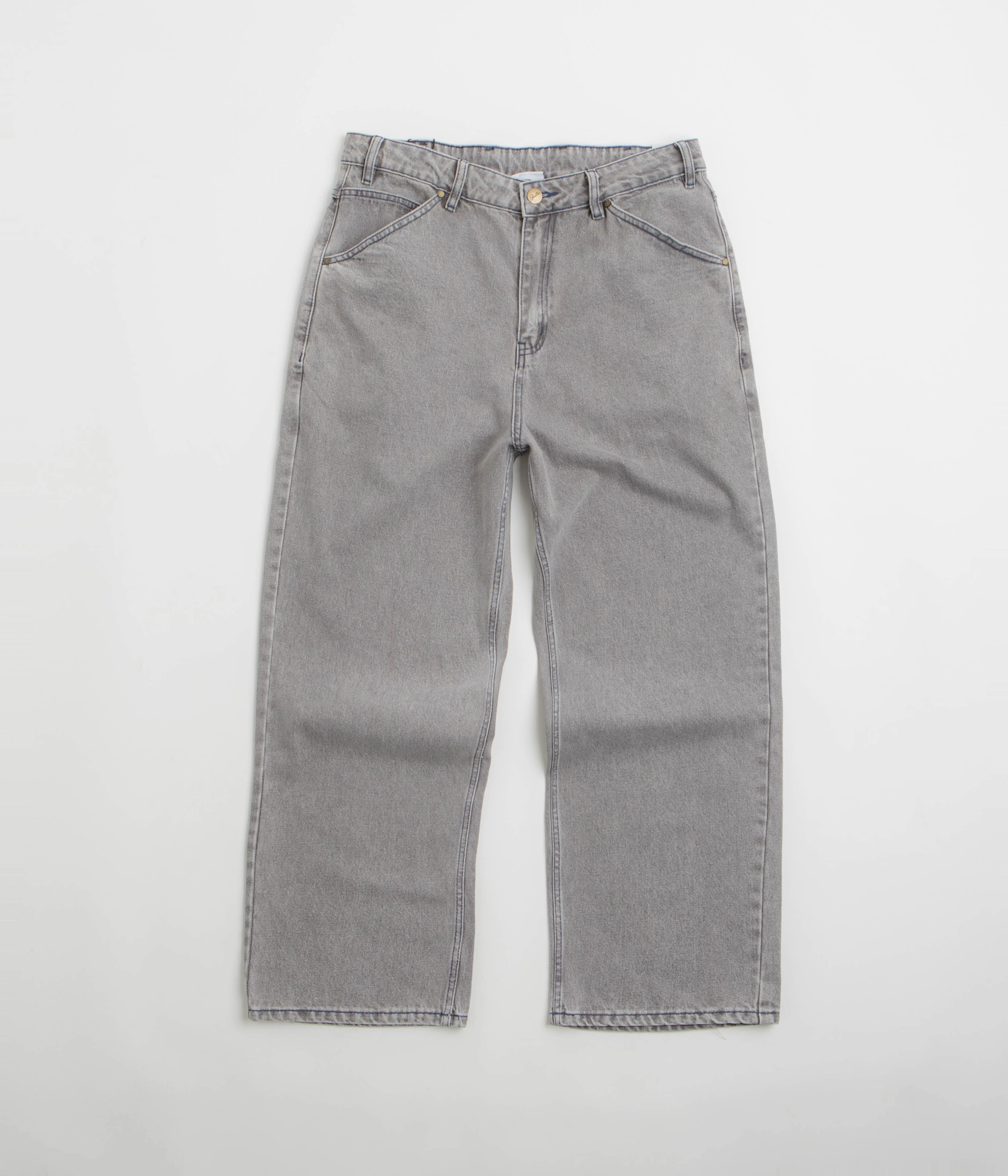 Butter Goods Encounter Jeans - Washed Soft Grey Refined fit Minimalist Fit