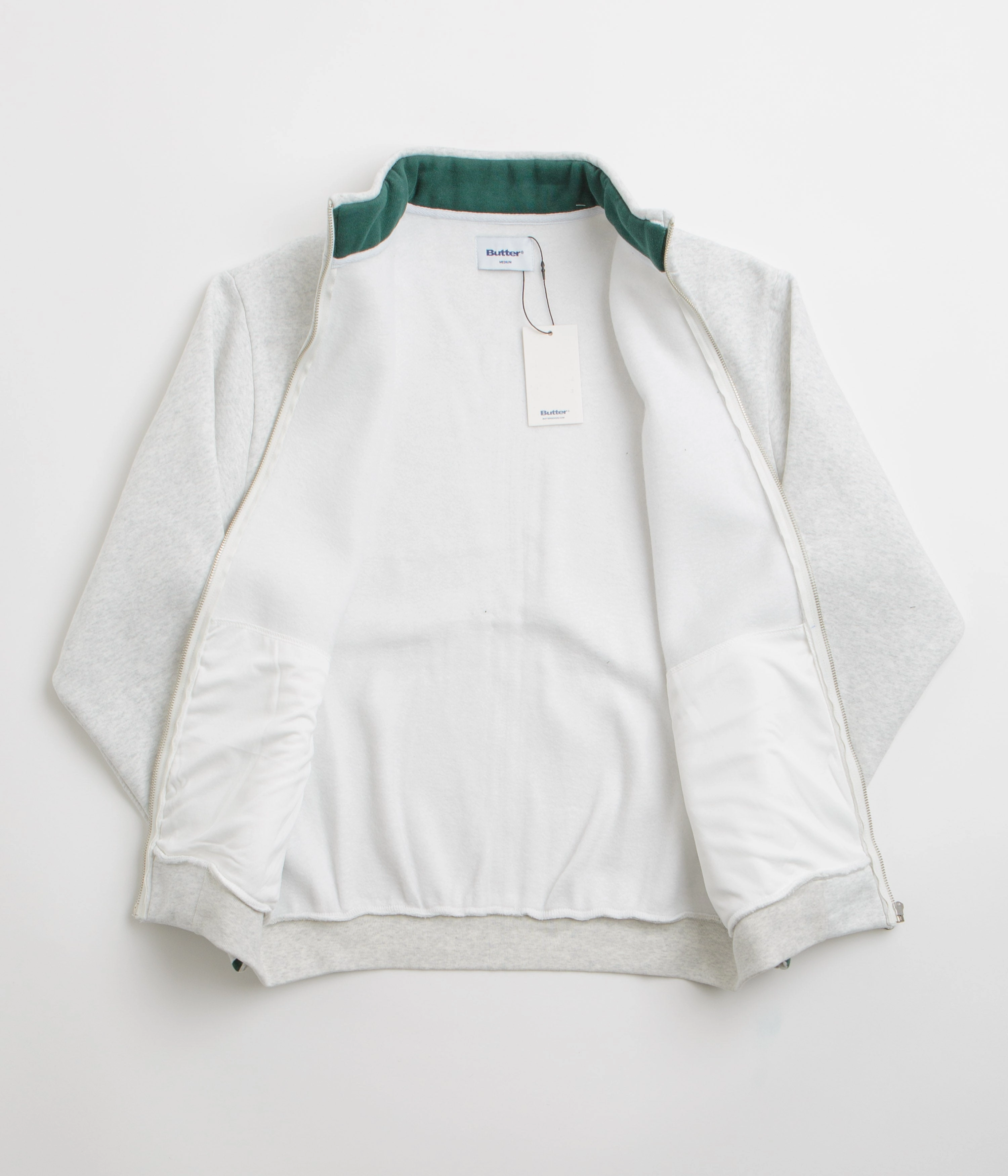 Butter Goods Endurance Zip-Thru Sweatshirt - Ash Chilly Weather Wear