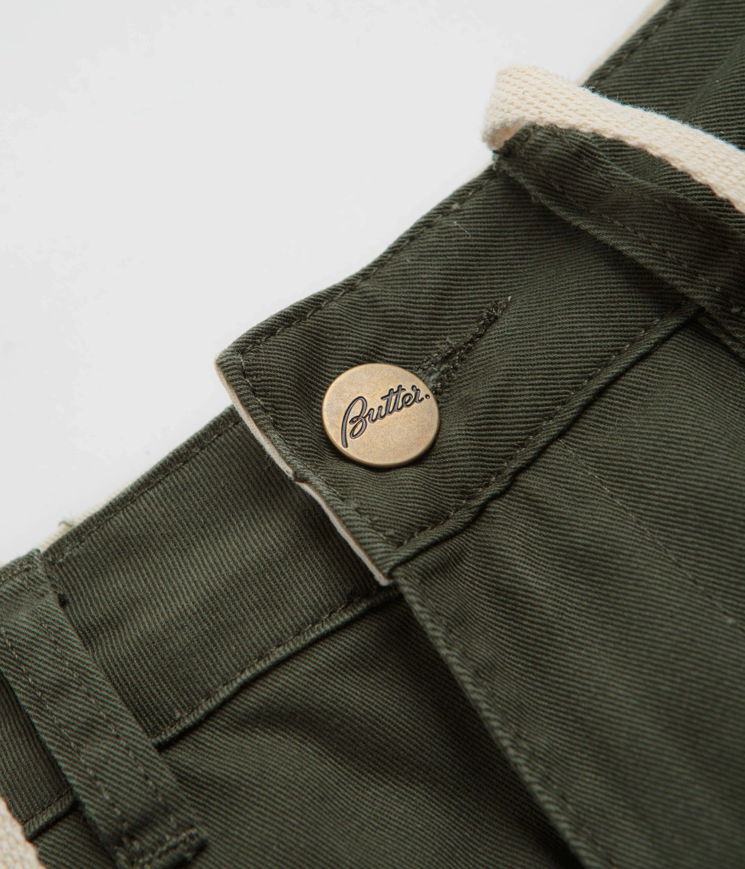 Butter Goods Field Cargo Pants - Forest Green Core Style