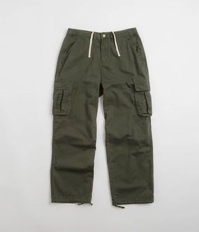 Trendy Cut Comfort Focused Butter Goods Field Cargo Pants - Forest Green