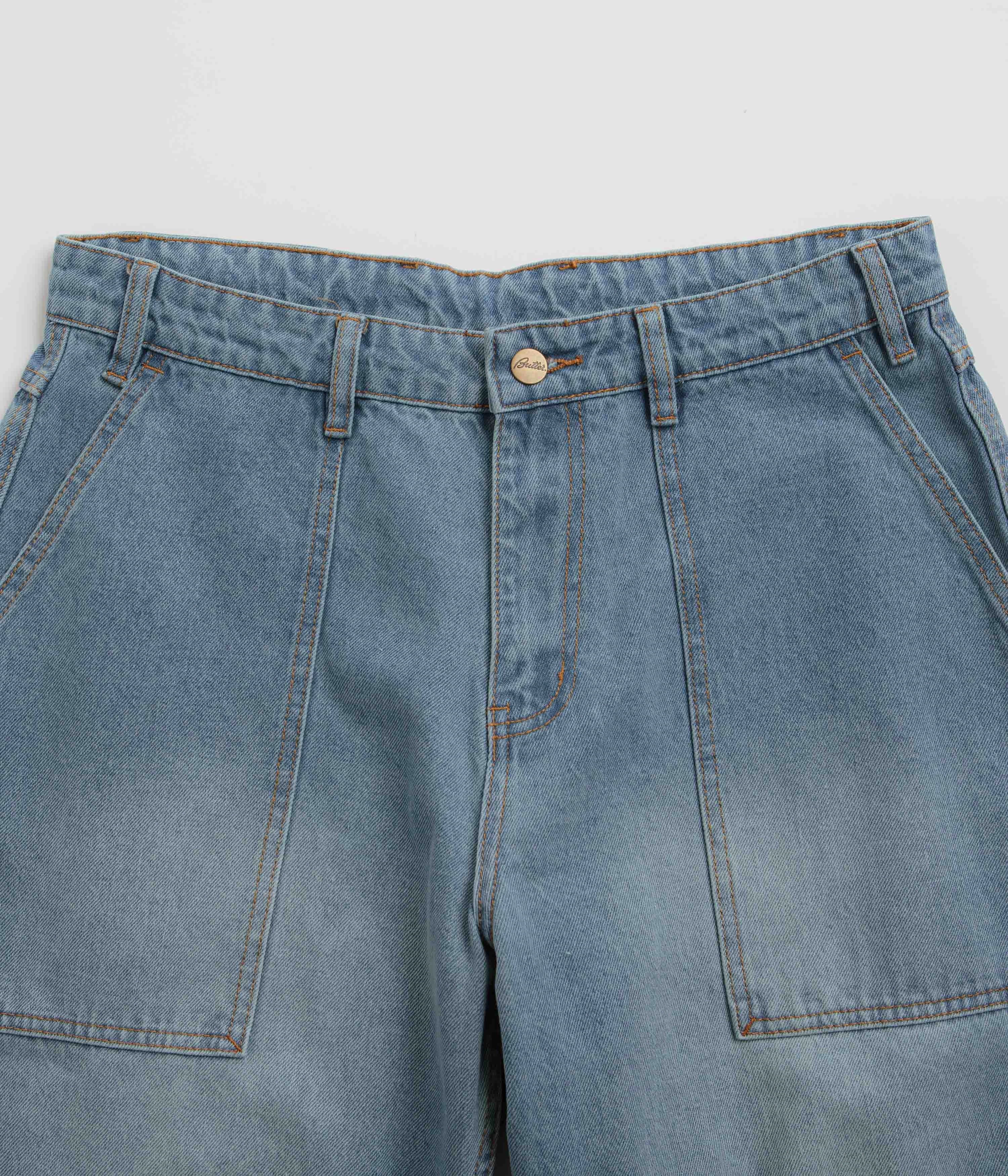 Seamless Comfort Active Stretch Butter Goods Patch Pocket Jeans - Faded Blue