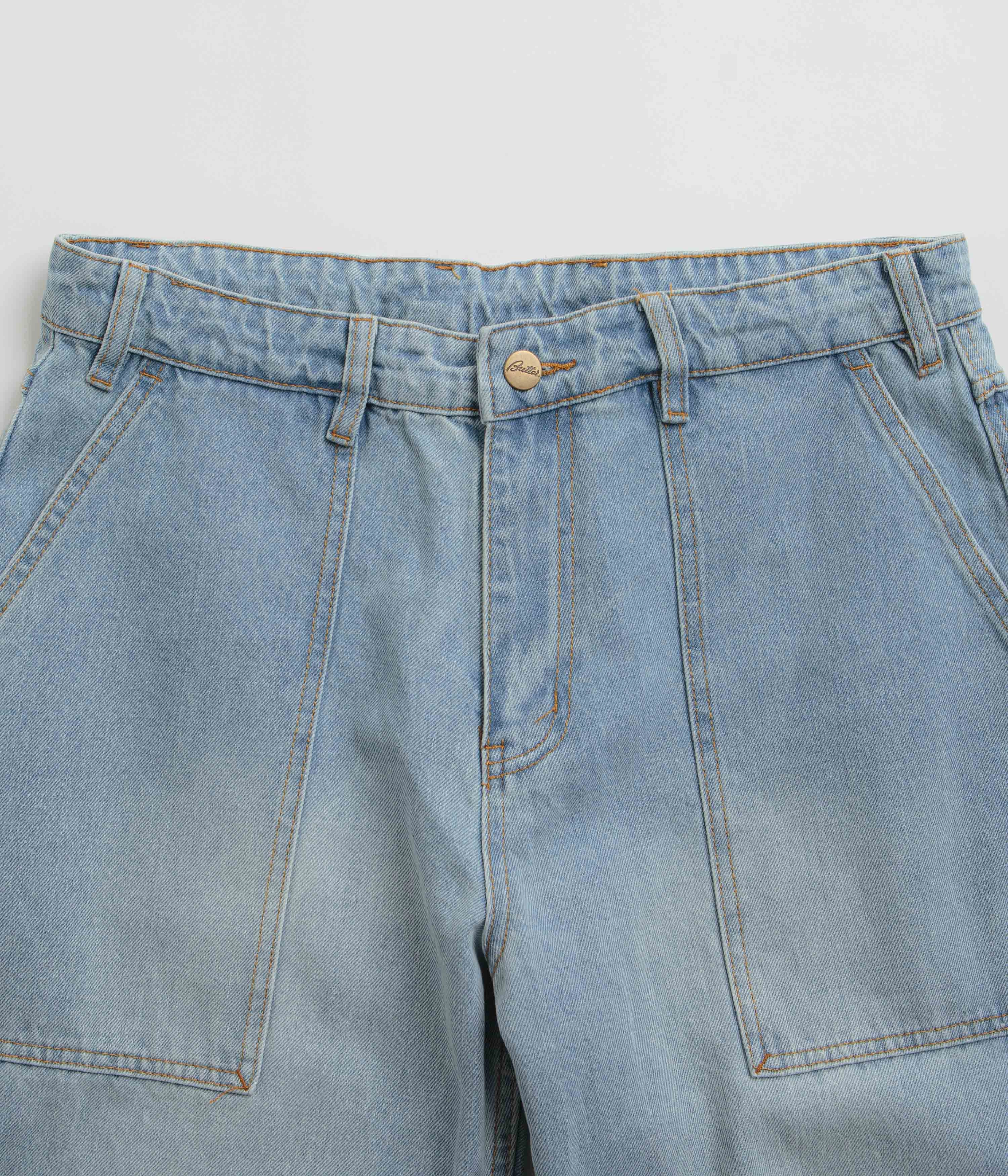 Butter Goods Patch Pocket Jeans - Faded Light Blue Low Bulk