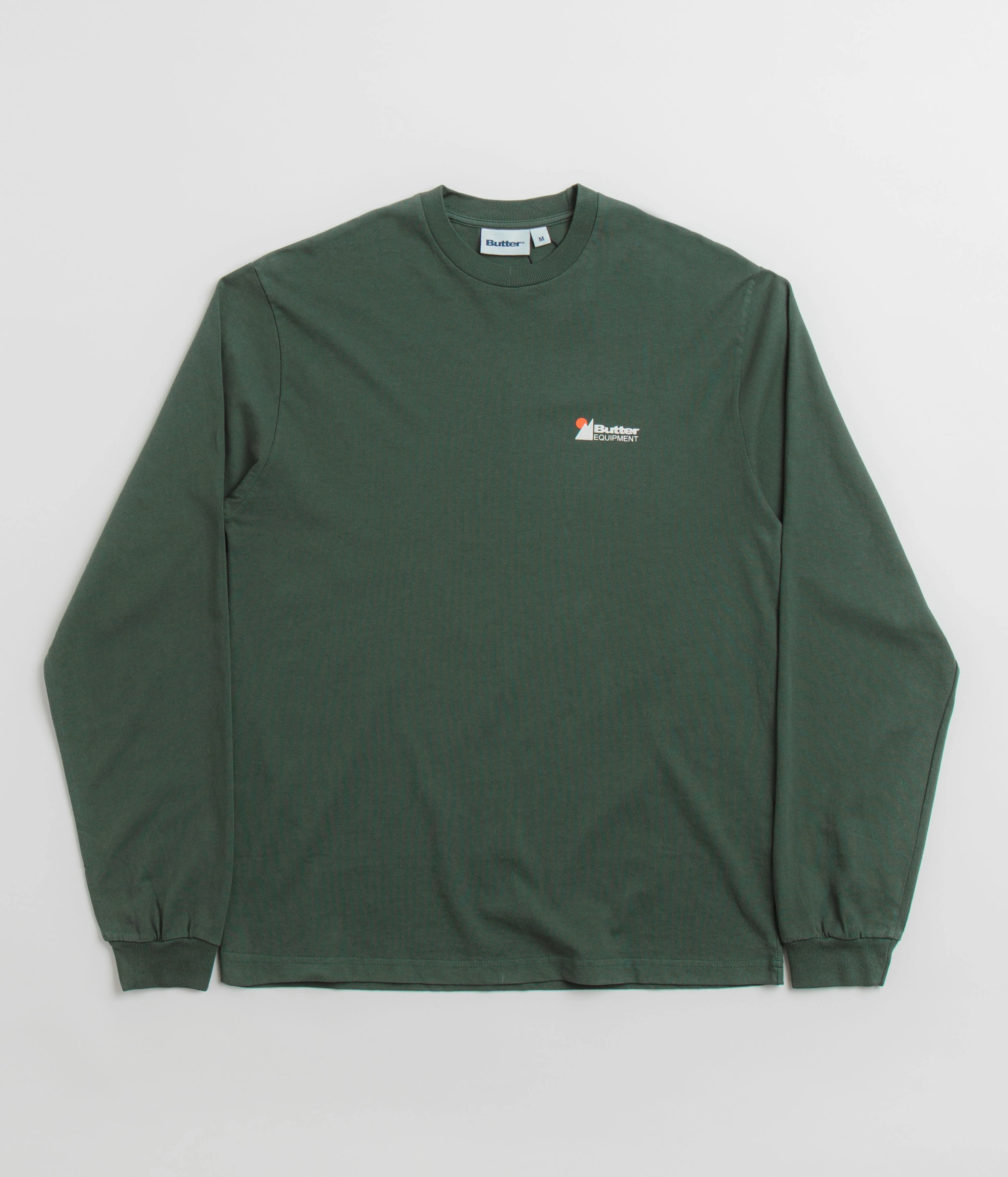 Butter Goods Pigment Dye Long Sleeve T-Shirt - Forest Everyday Fashion Look