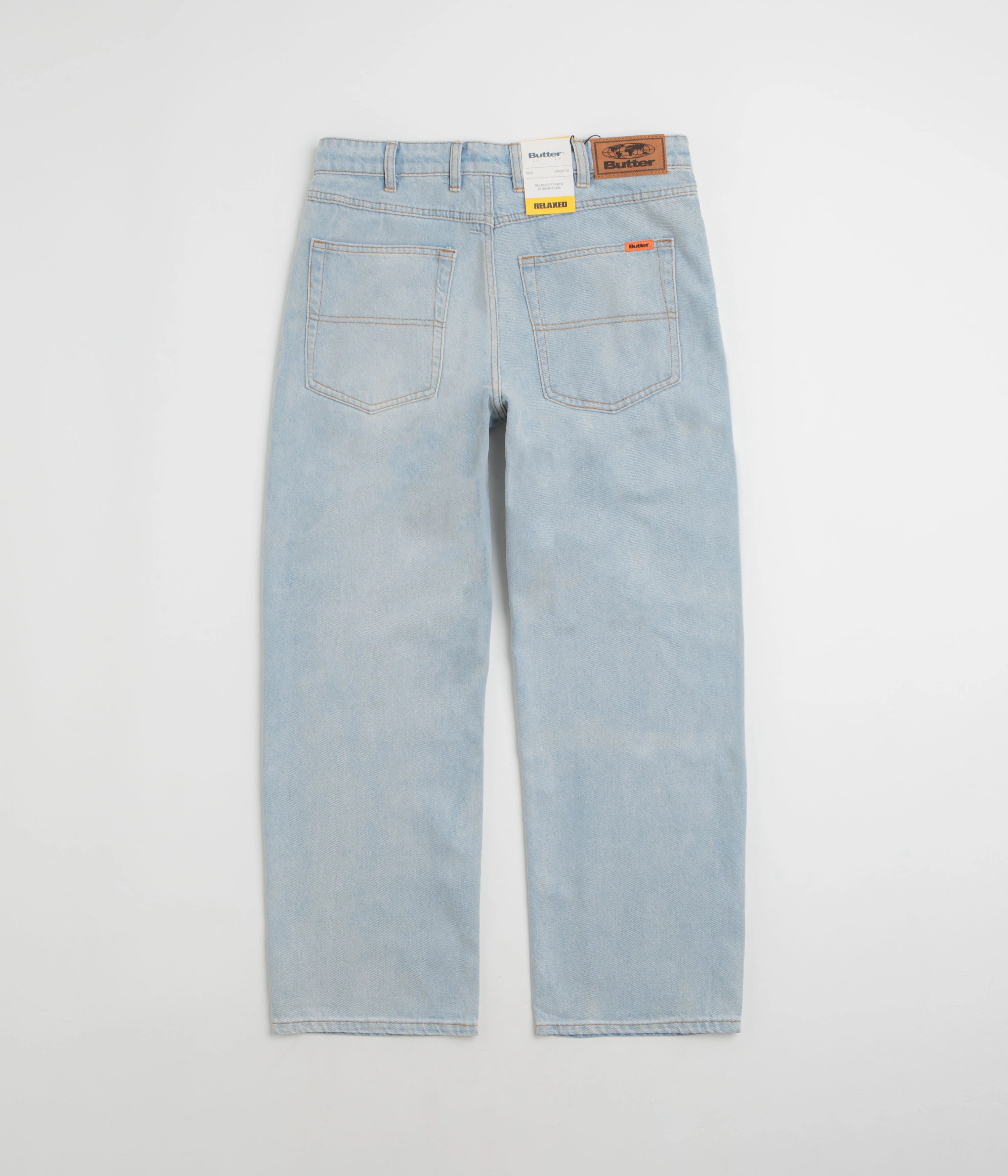 Minimal Bulk NonRestrictiveFit Butter Goods Relaxed Jeans - Light Blue / Blue