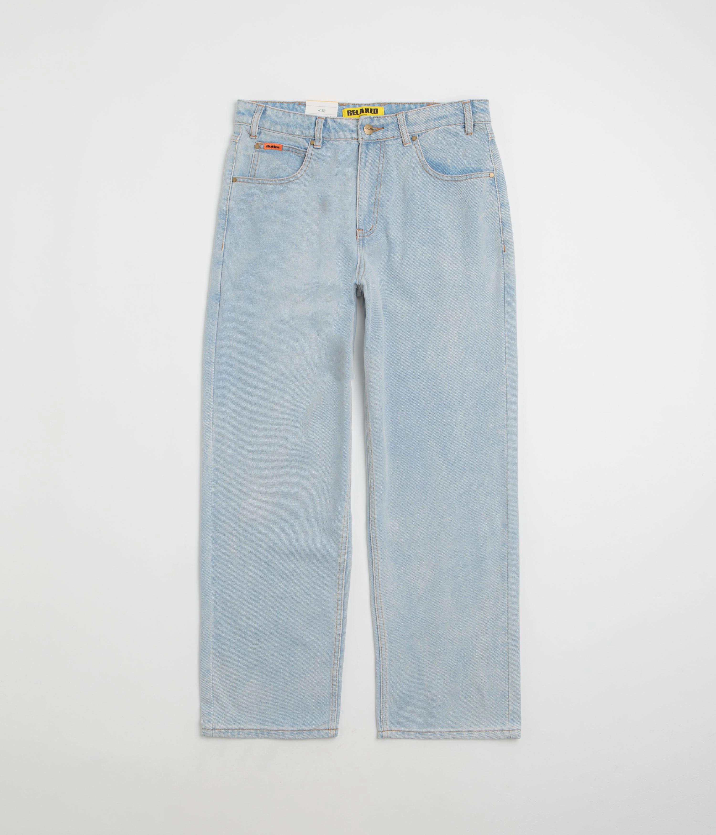 Quick Movement Wear Cozy Design Butter Goods Relaxed Jeans - Light Blue / Blue