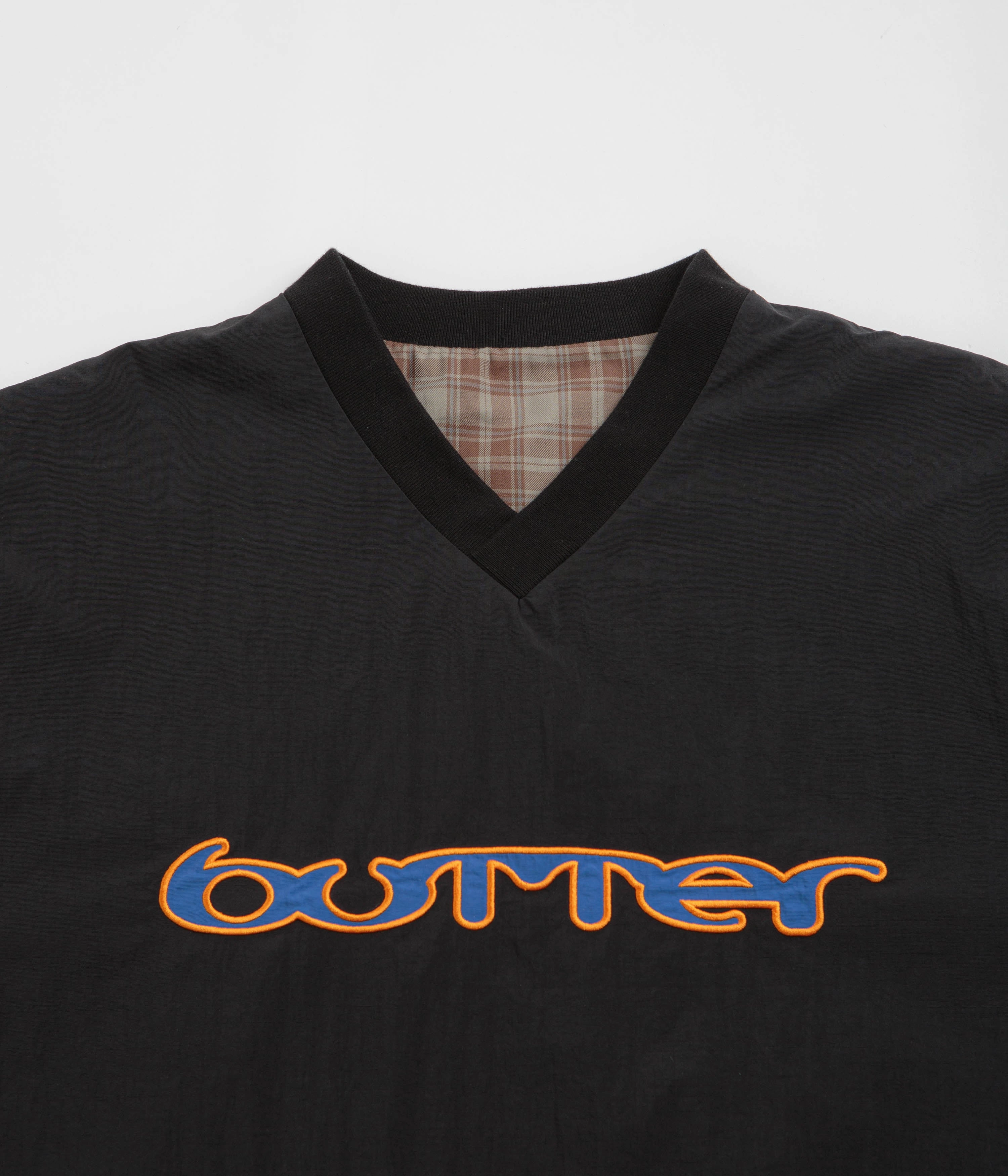 Foldable Storage Butter Goods Reversible Dugout Pullover Jacket - Black / Stone