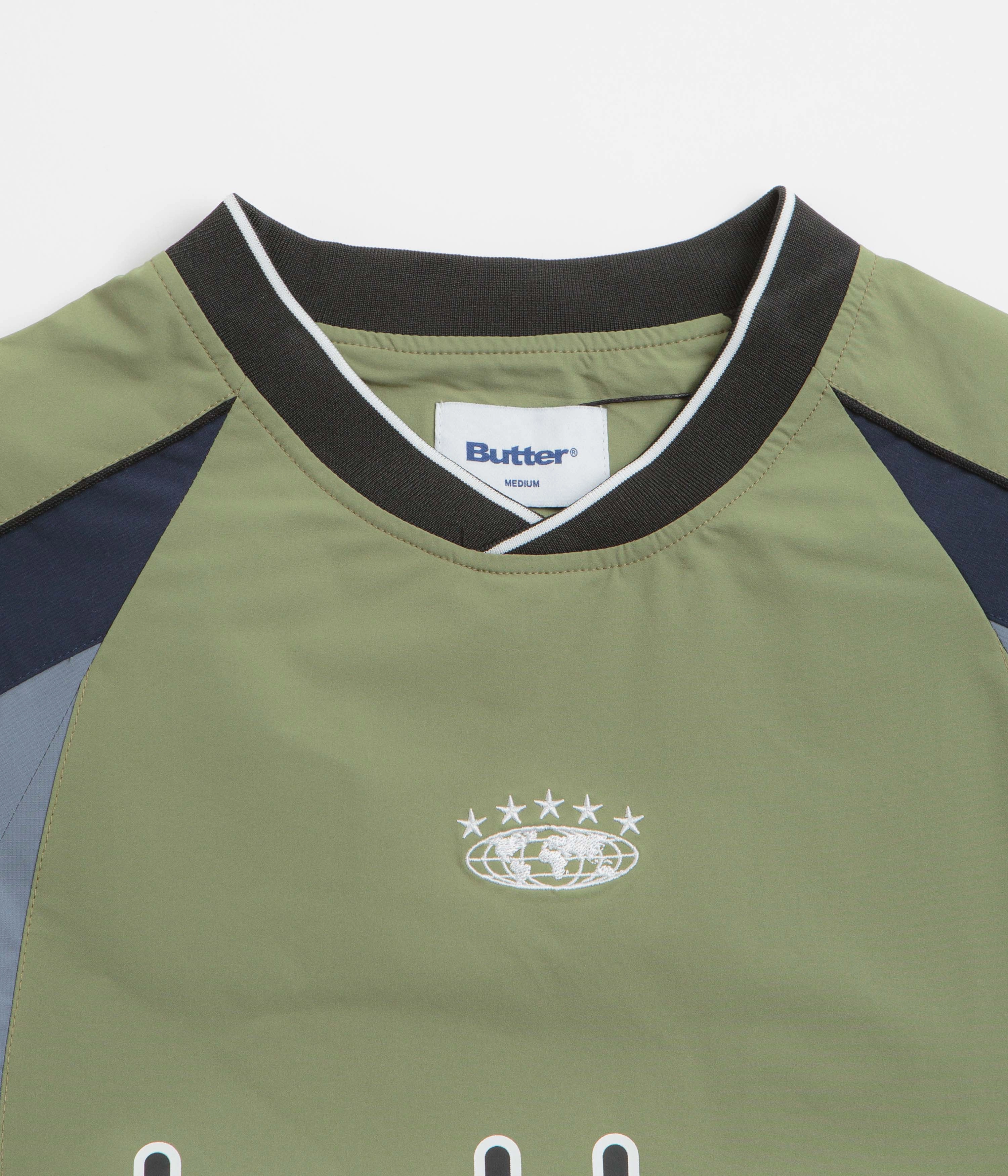 Butter Goods Ridge Sport Crewneck Sweatshirt - Sage Biodegradable Fiber Options Stylish Layers