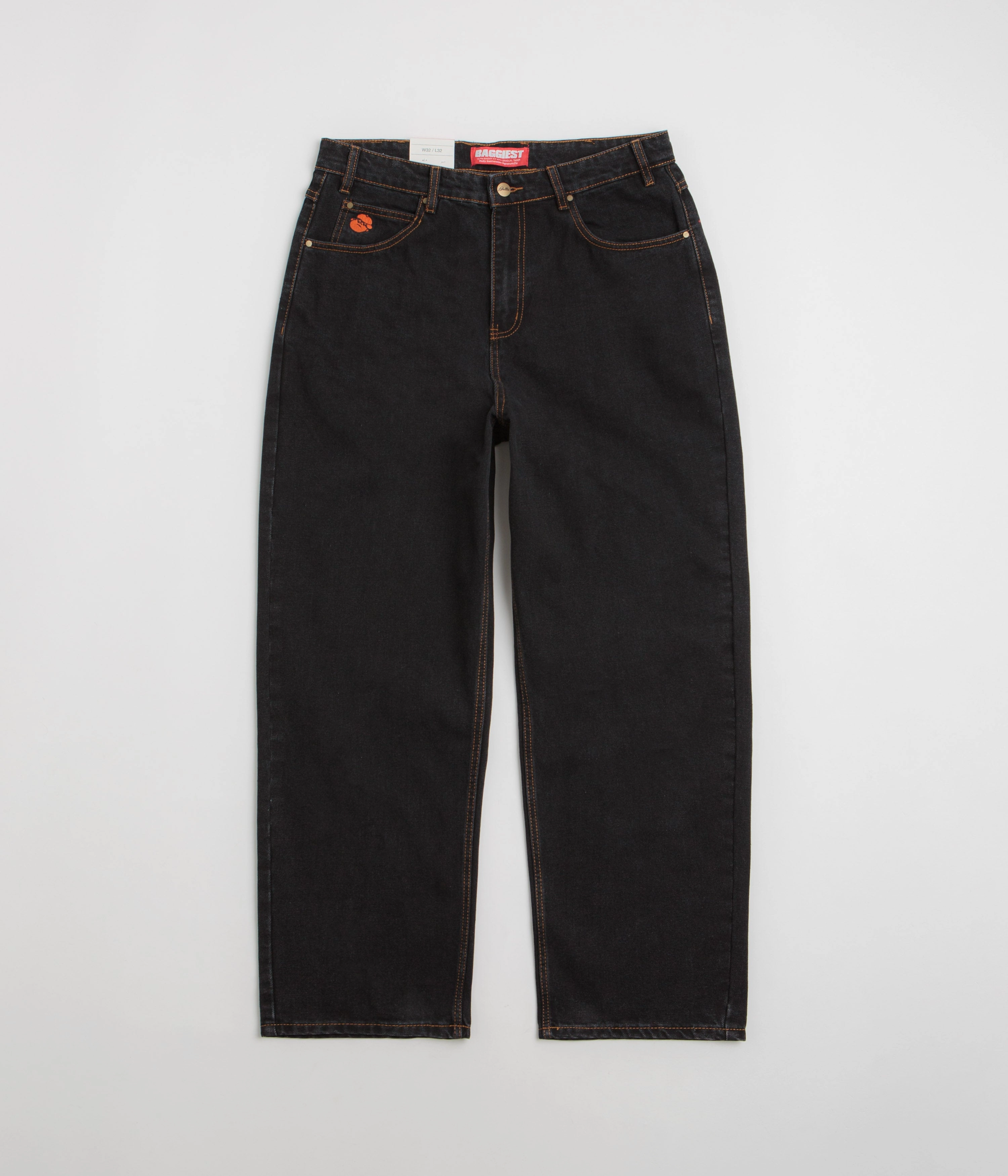 Low Bulk Design Butter Goods Santosuosso Jeans - Washed Black / Black
