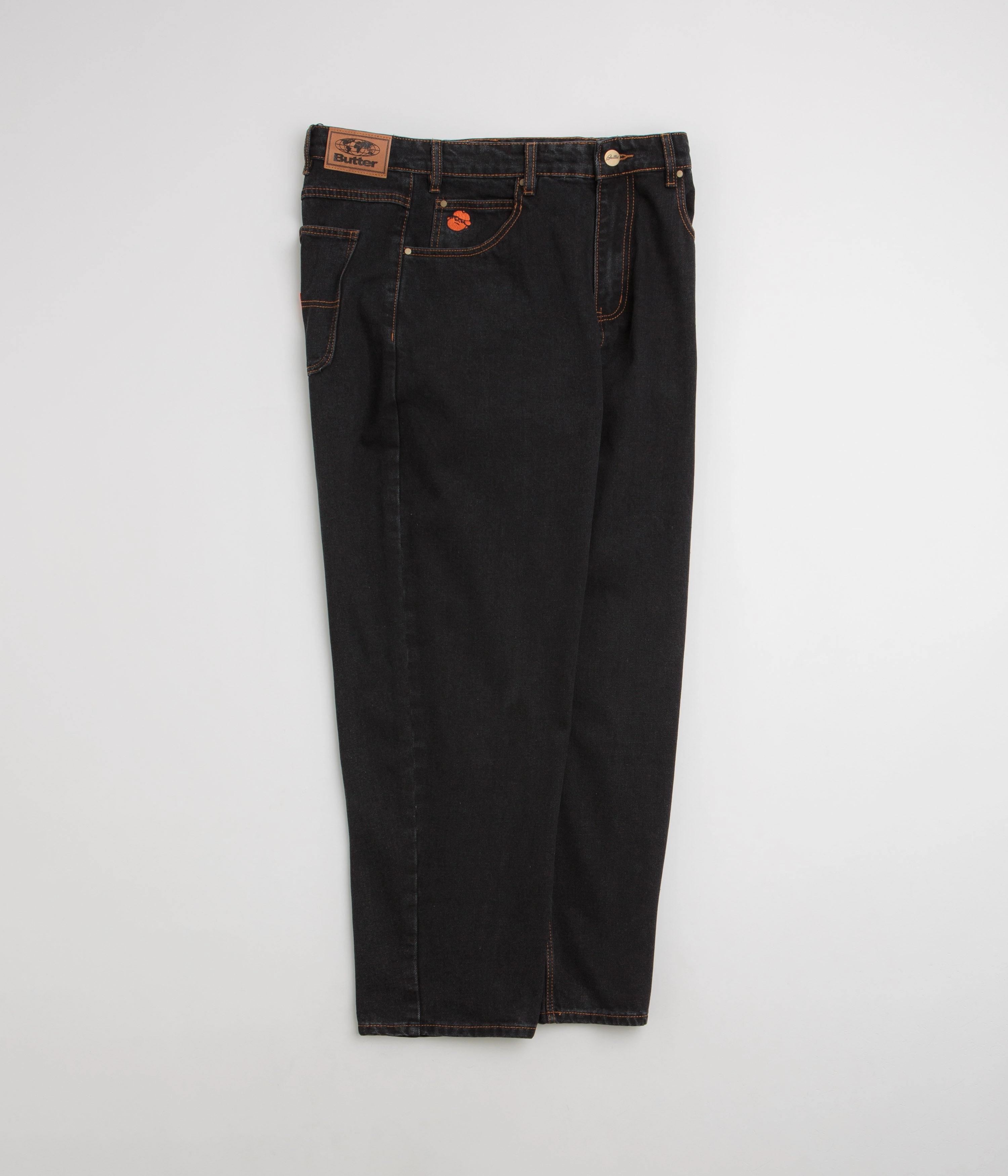 Neutral Fit Butter Goods Santosuosso Jeans - Washed Black / Black