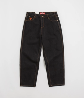 Butter Goods Santosuosso Jeans - Washed Black / Orange Tailored Wear Ultimate Comfort