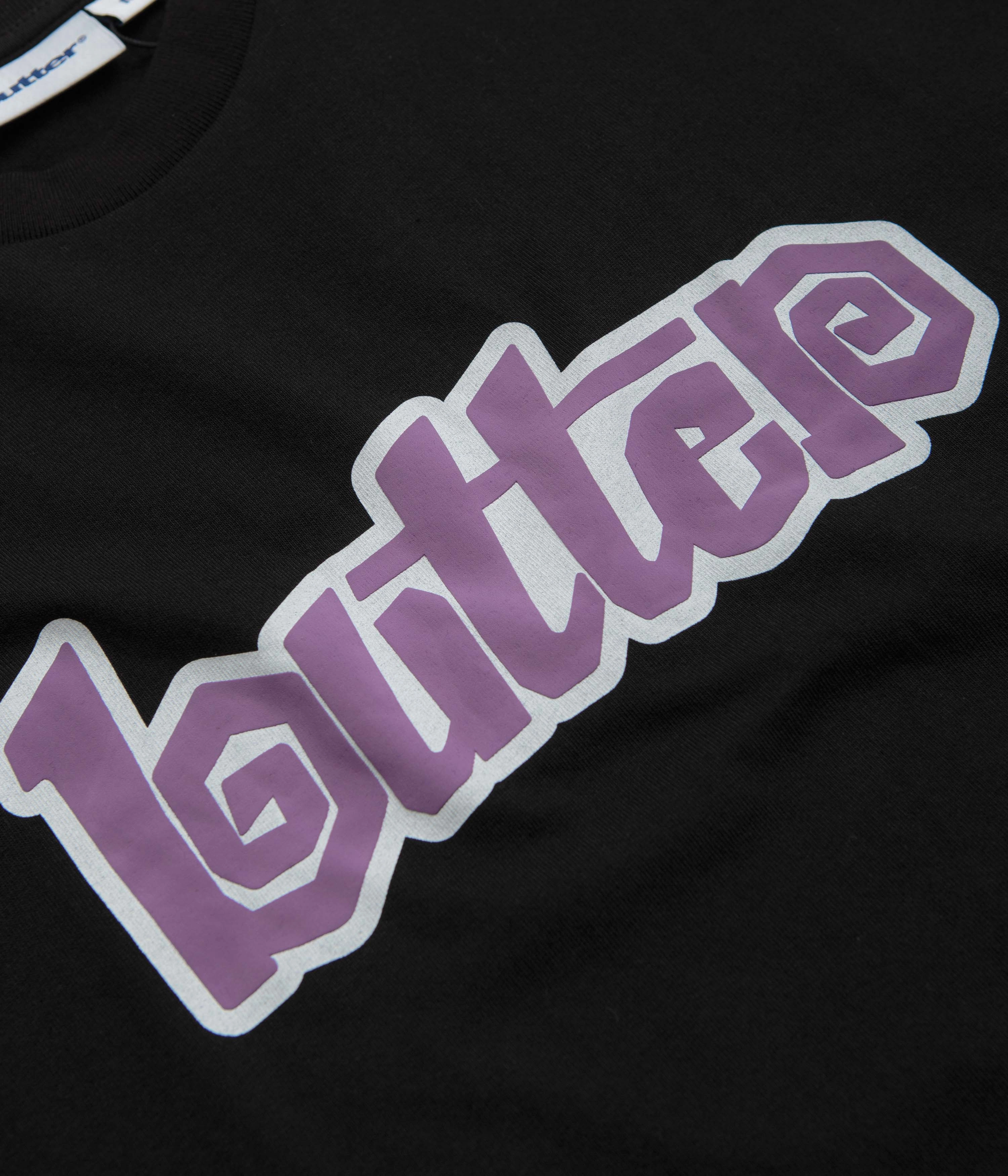 Butter Goods Swirl T-Shirt - Black / Purple Layering Essential