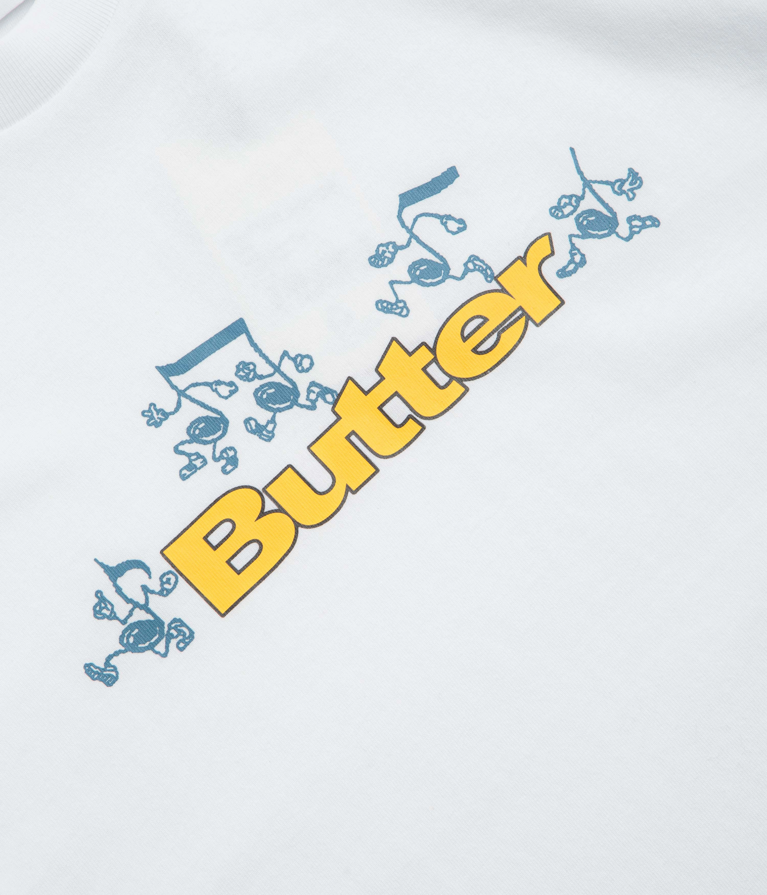 Relaxed Style Classic and Comfy Butter Goods Tempo Logo T-Shirt - White