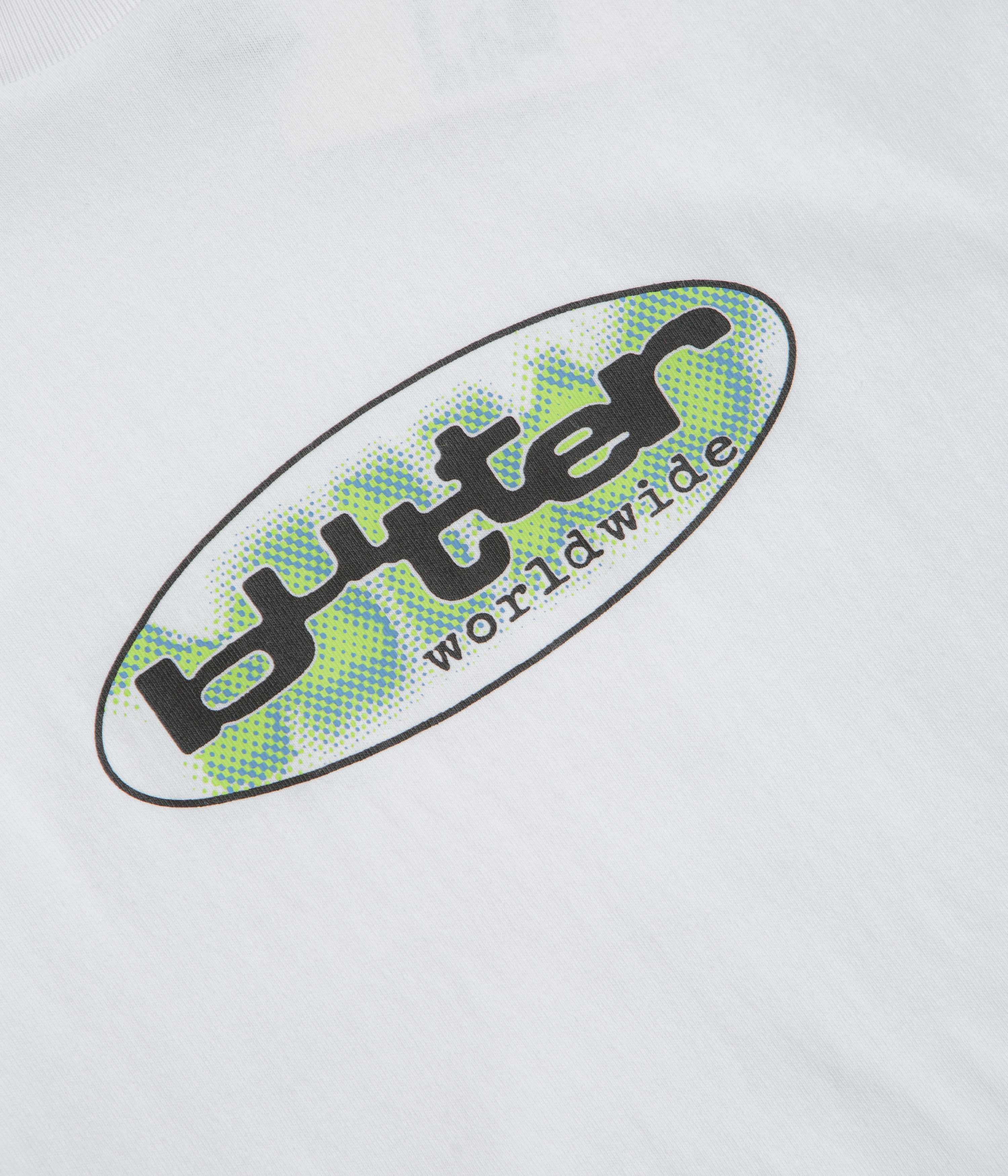 Oeko Tex Certified Rayon blend Butter Goods Vortex T-Shirt - White