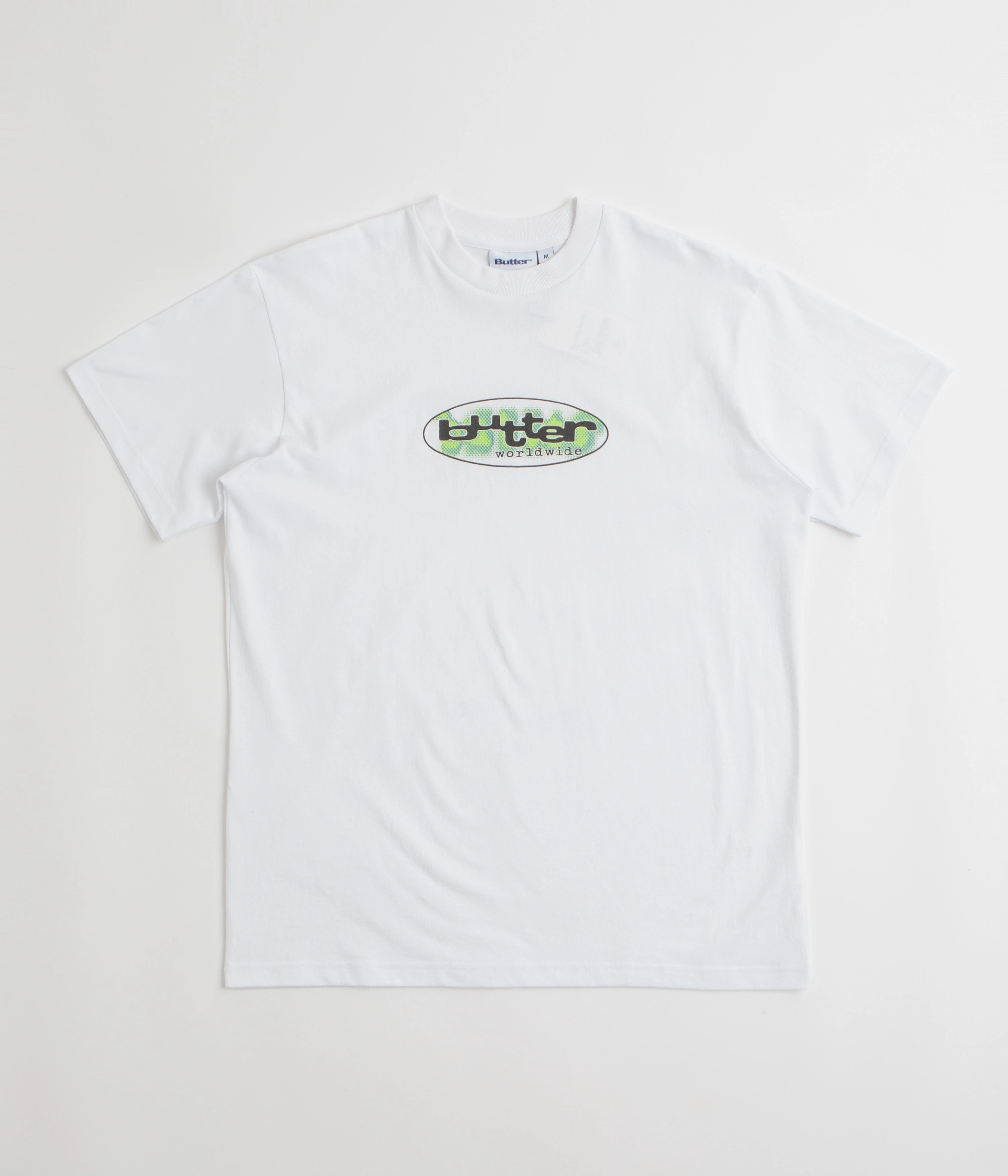 Butter Goods Vortex T-Shirt - White Essential Piece Classic Layer Wear