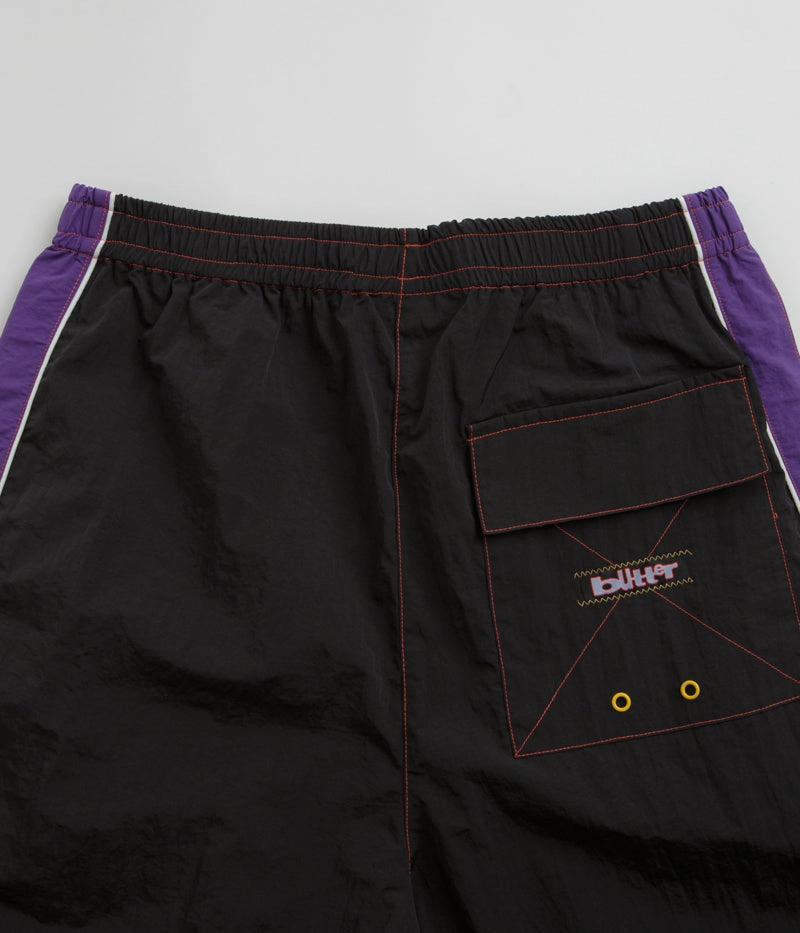 Butter Goods Warped Board Shorts - Black Lightweight Material All Day Wear