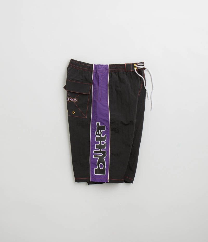 Butter Goods Warped Board Shorts - Black Wide Range Motion No Ride Up Design