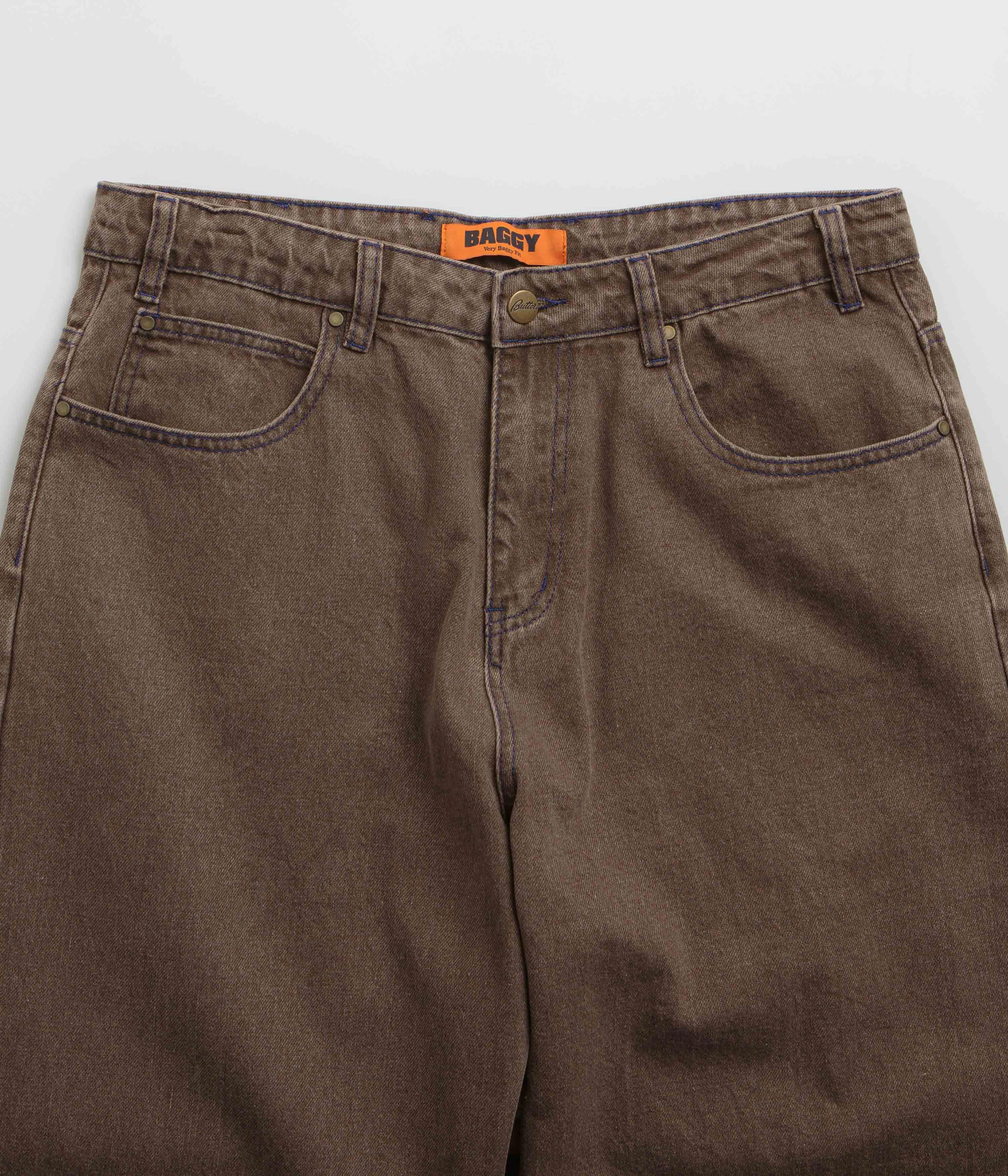 Chilly Comfort Butter Goods Warped Jeans - Washed Brown