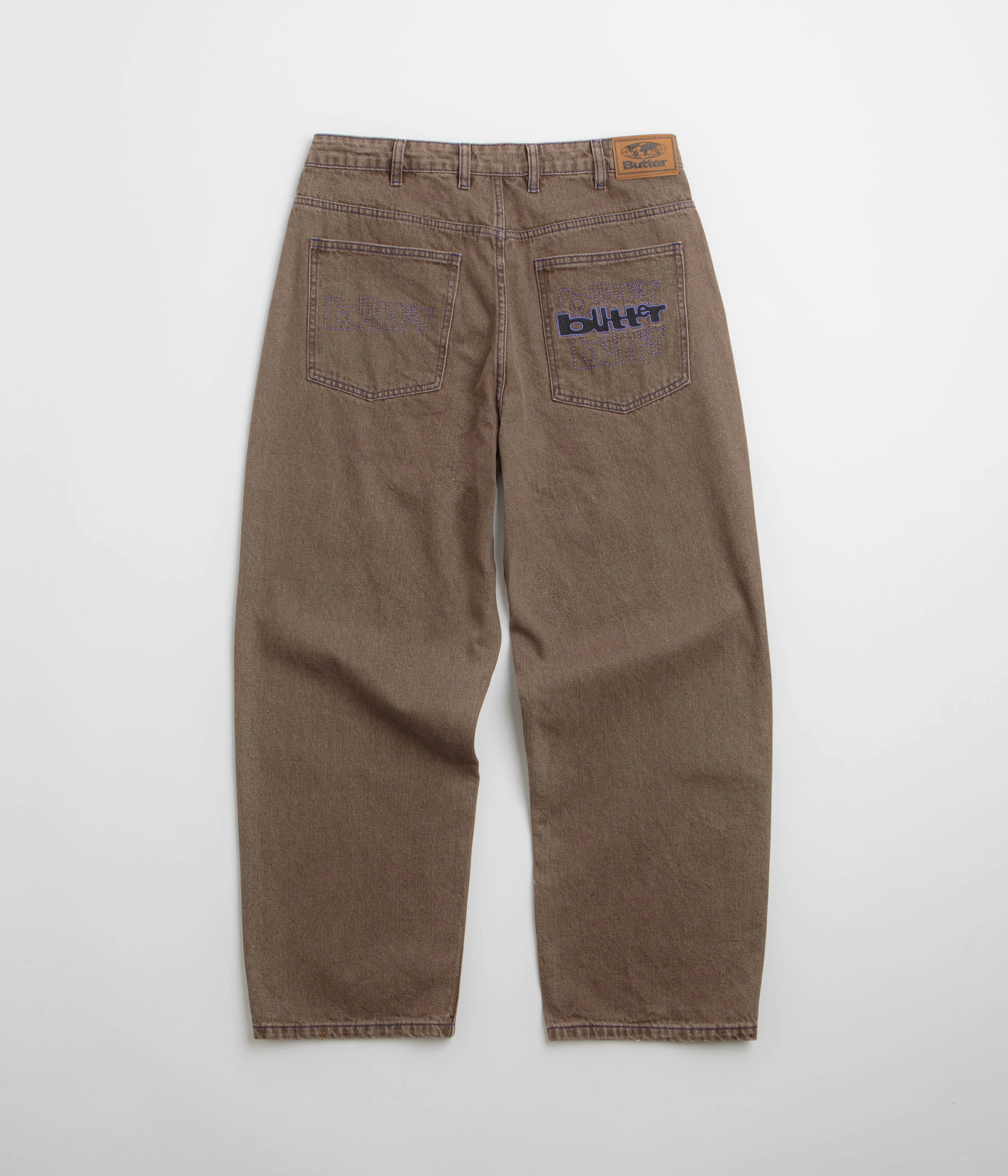 Butter Goods Warped Jeans - Washed Brown HeatRegulatingLining