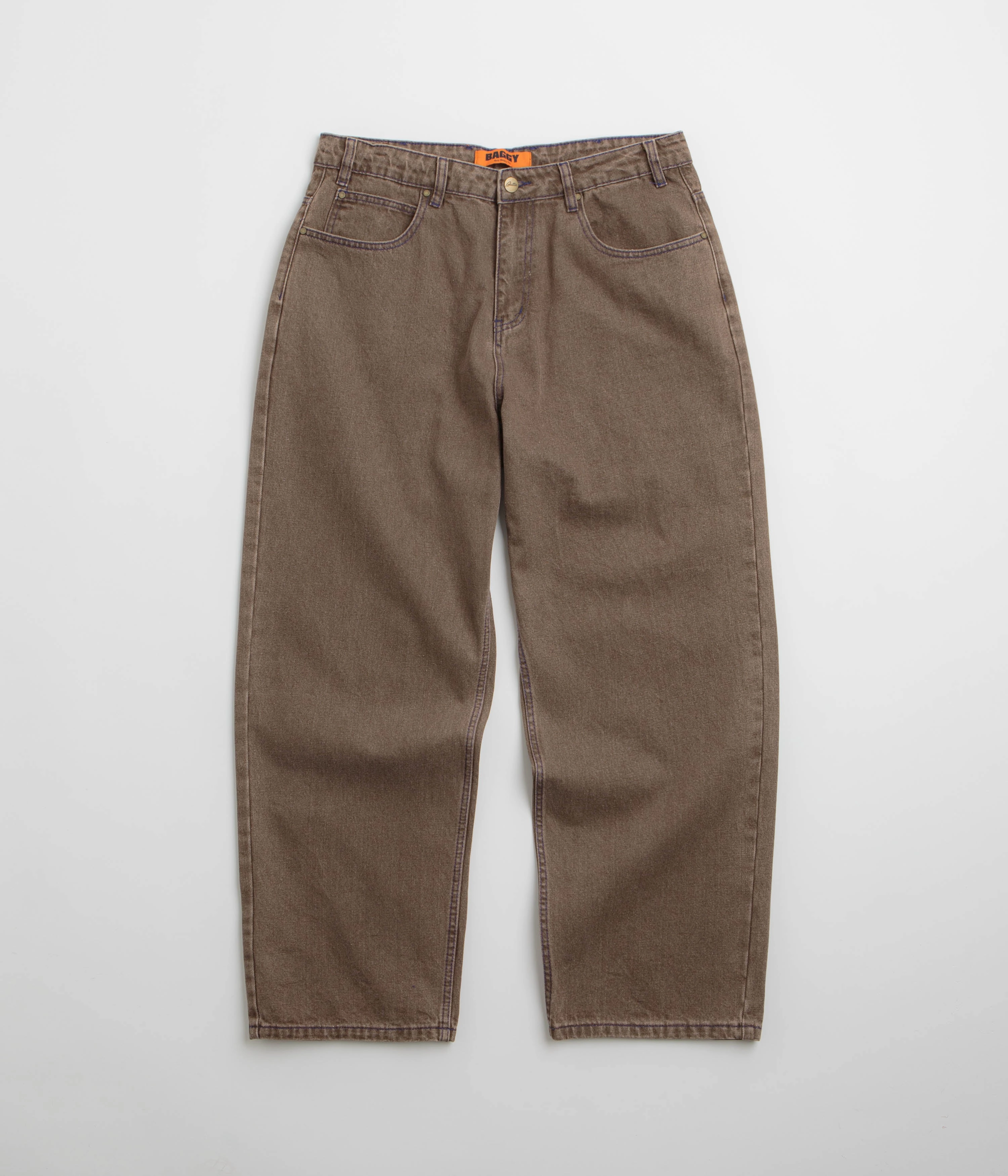 Relaxed Wearable Base Layer Butter Goods Warped Jeans - Washed Brown
