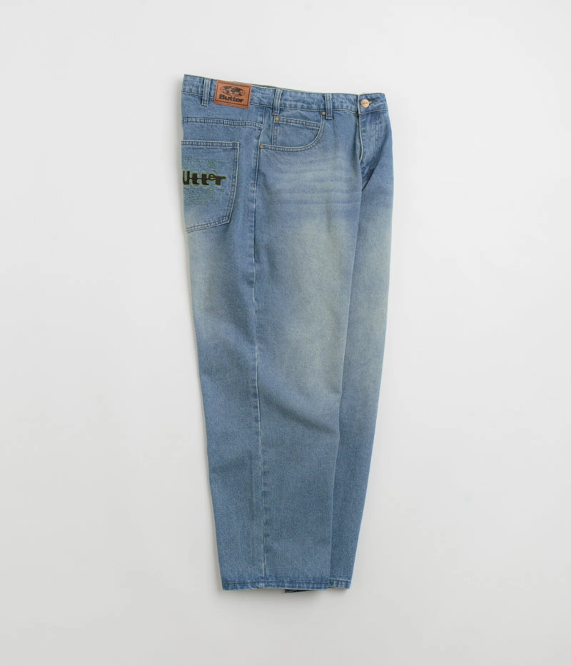 Wrinklefree Butter Goods Warped Jeans - Washed Mid Blue