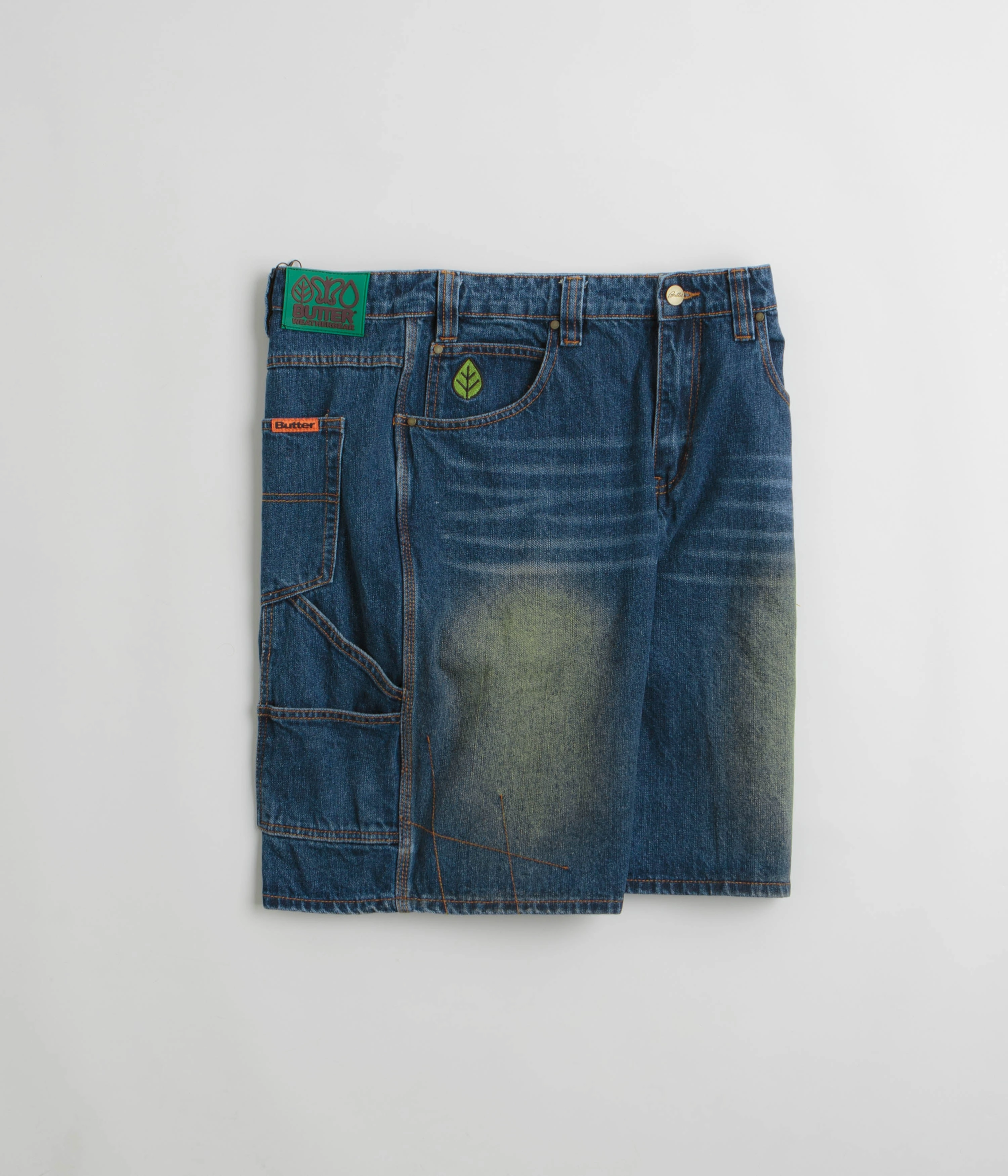 dress shorts Butter Goods Weathergear Denim Shorts - Repaired Indigo