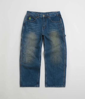 Flexible Performance Wear Butter Goods Weathergear Jeans - Repaired Indigo