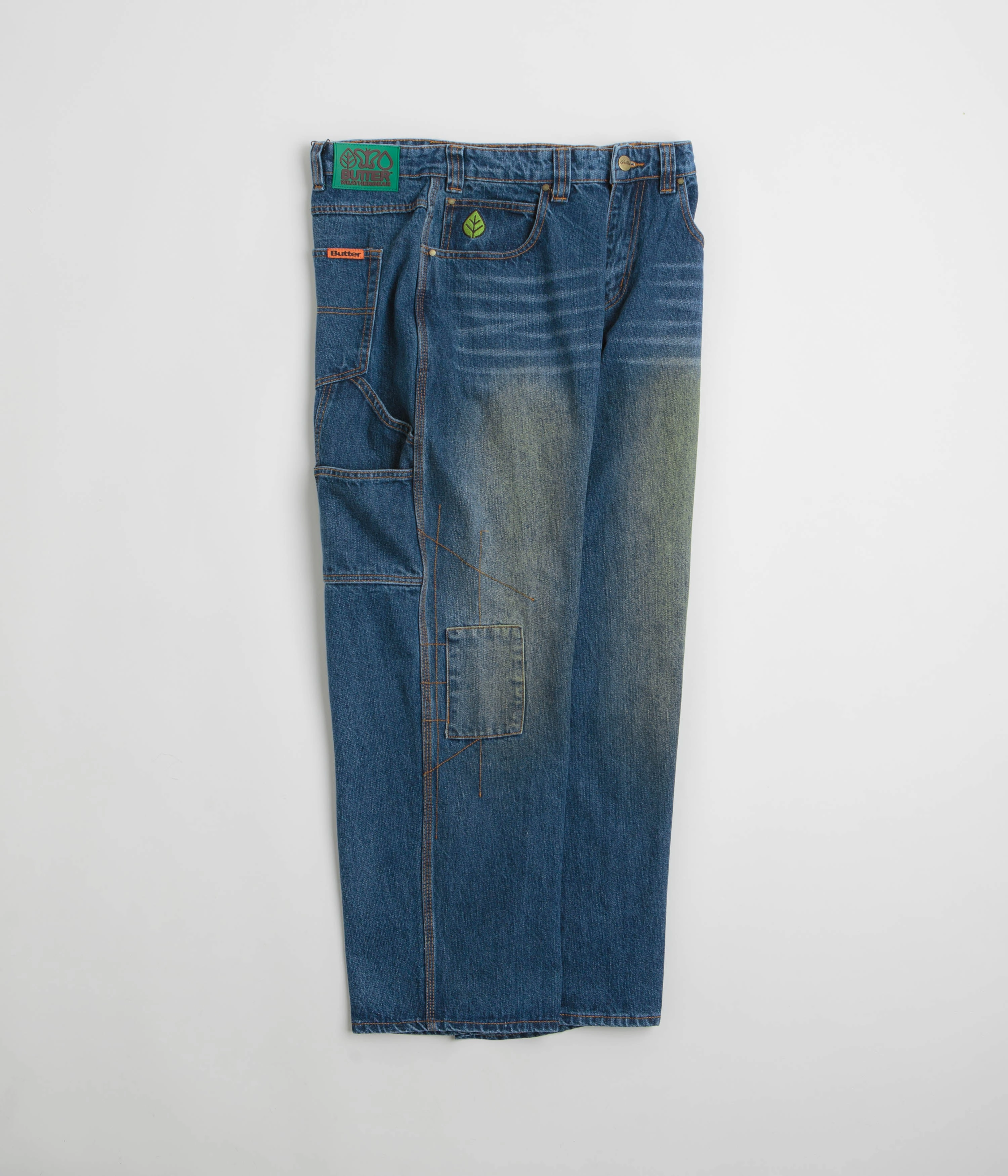 Butter Goods Weathergear Jeans - Repaired Indigo Flexible Motion