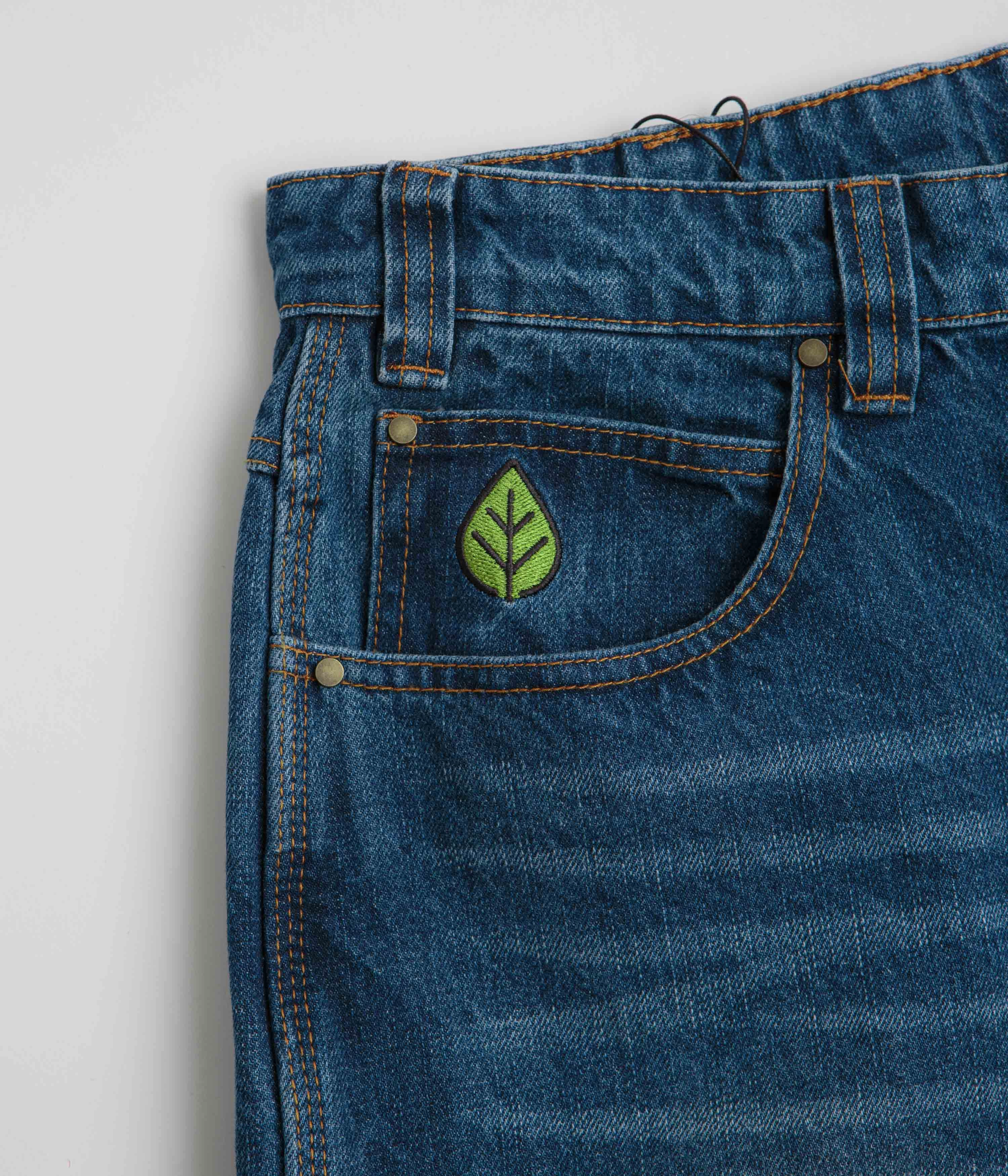 AntiStaticTreatment Easy Stretch Fit Butter Goods Weathergear Jeans - Repaired Indigo