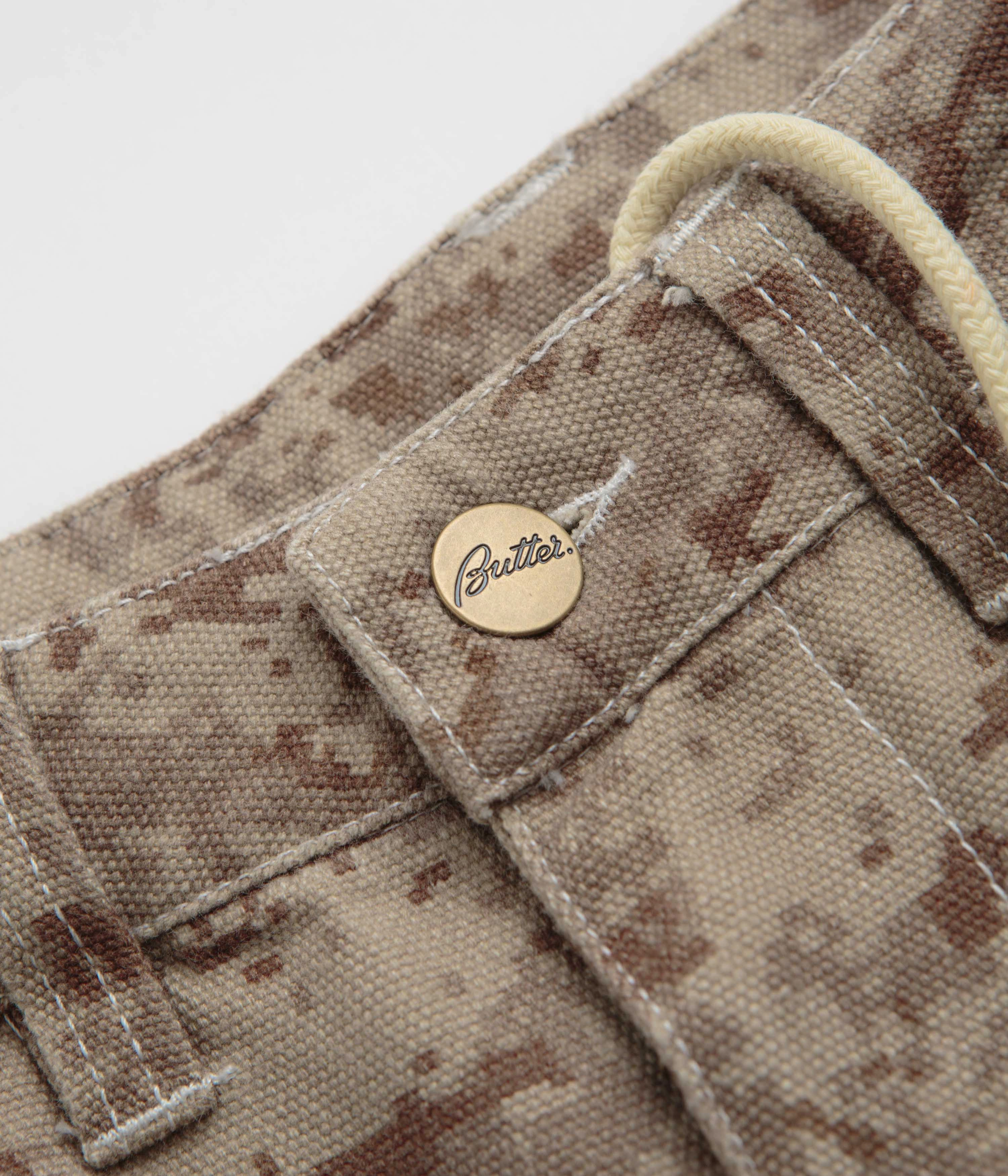 Soft Fabric Comfy Feel Butter Goods Work Pants - Digital Camo