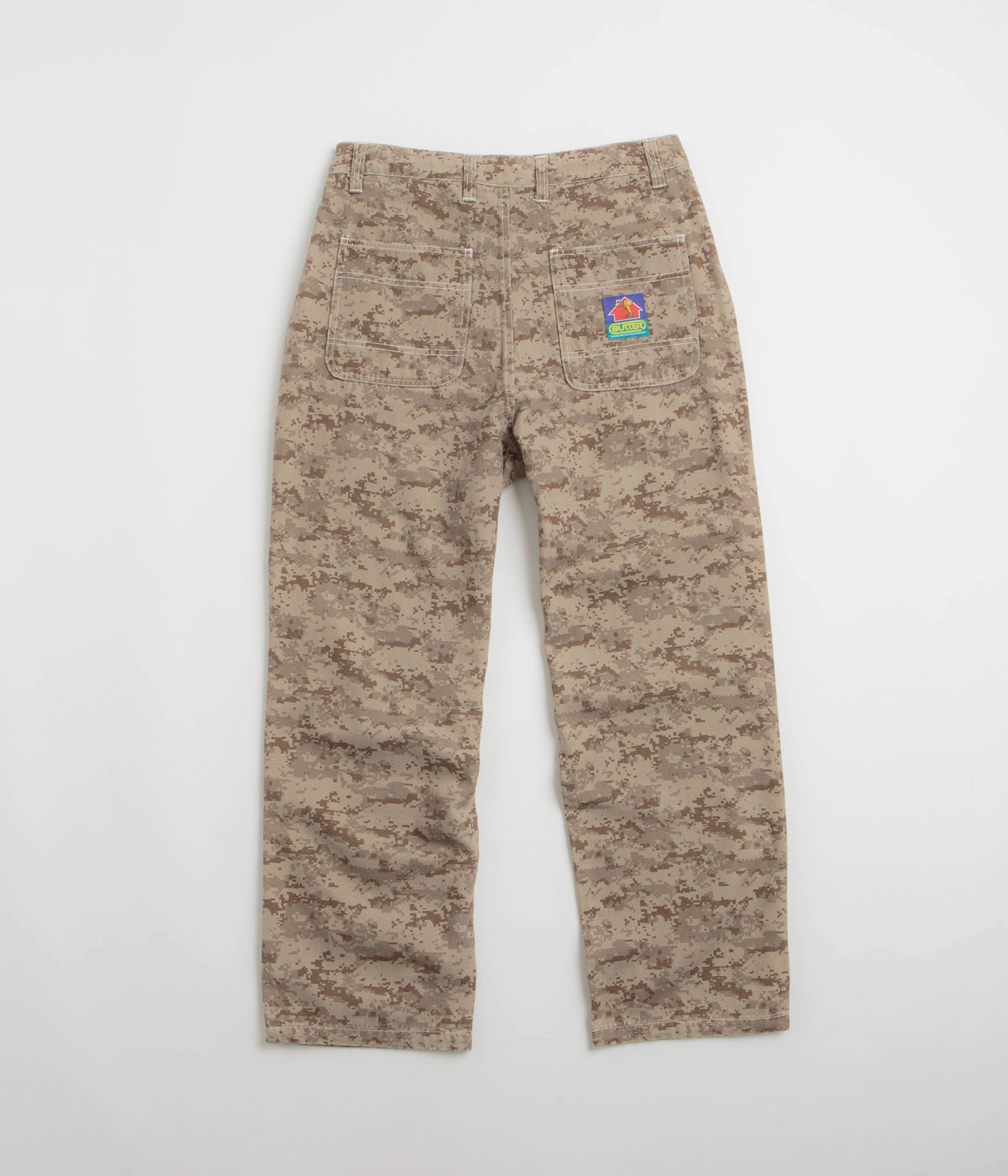 Butter Goods Work Pants - Digital Camo Flexible Cut Sport Performance