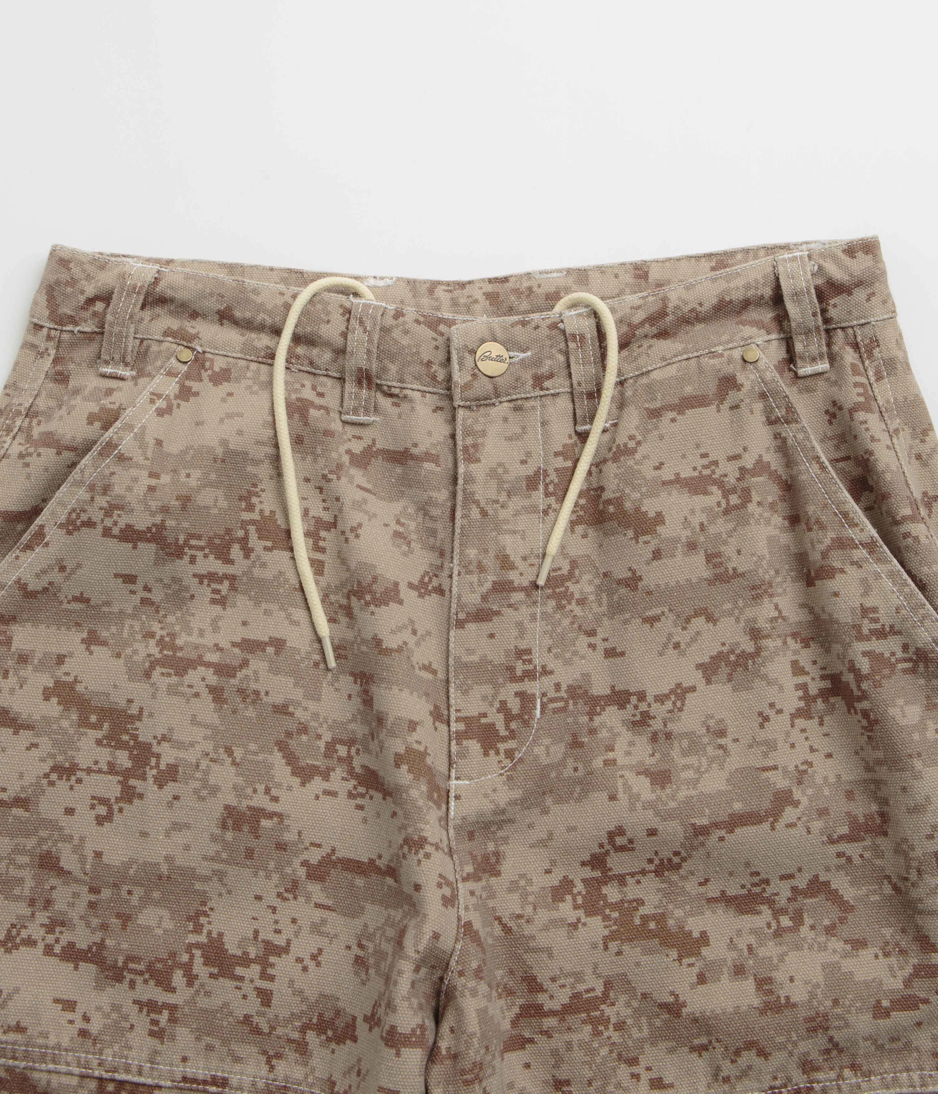 Butter Goods Work Pants - Digital Camo Non Slip Waist Grip Sleek Look