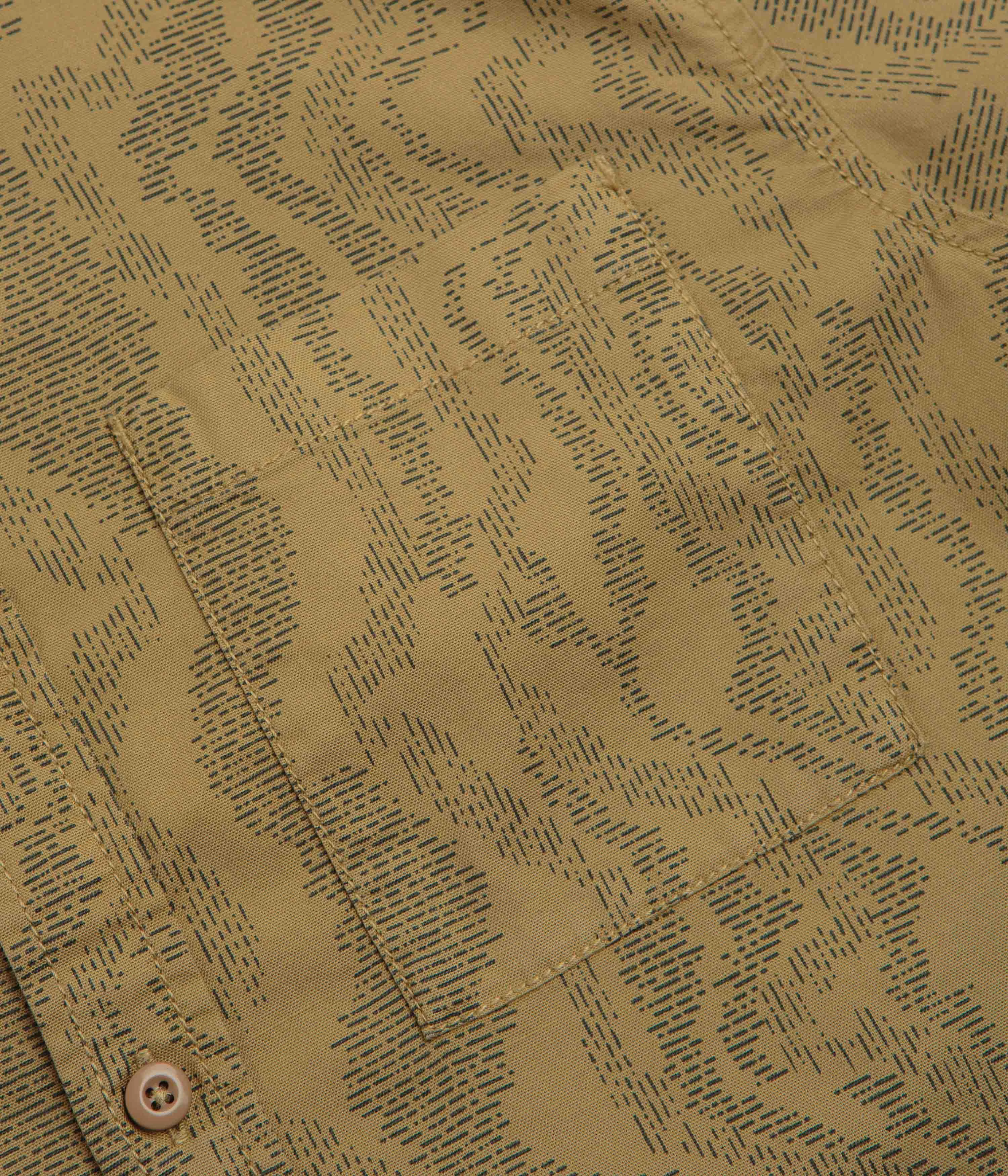 Tropical theme Corporate Wear Topo Designs Dirt Desert Short Sleeve Shirt - Elmwood River Bed