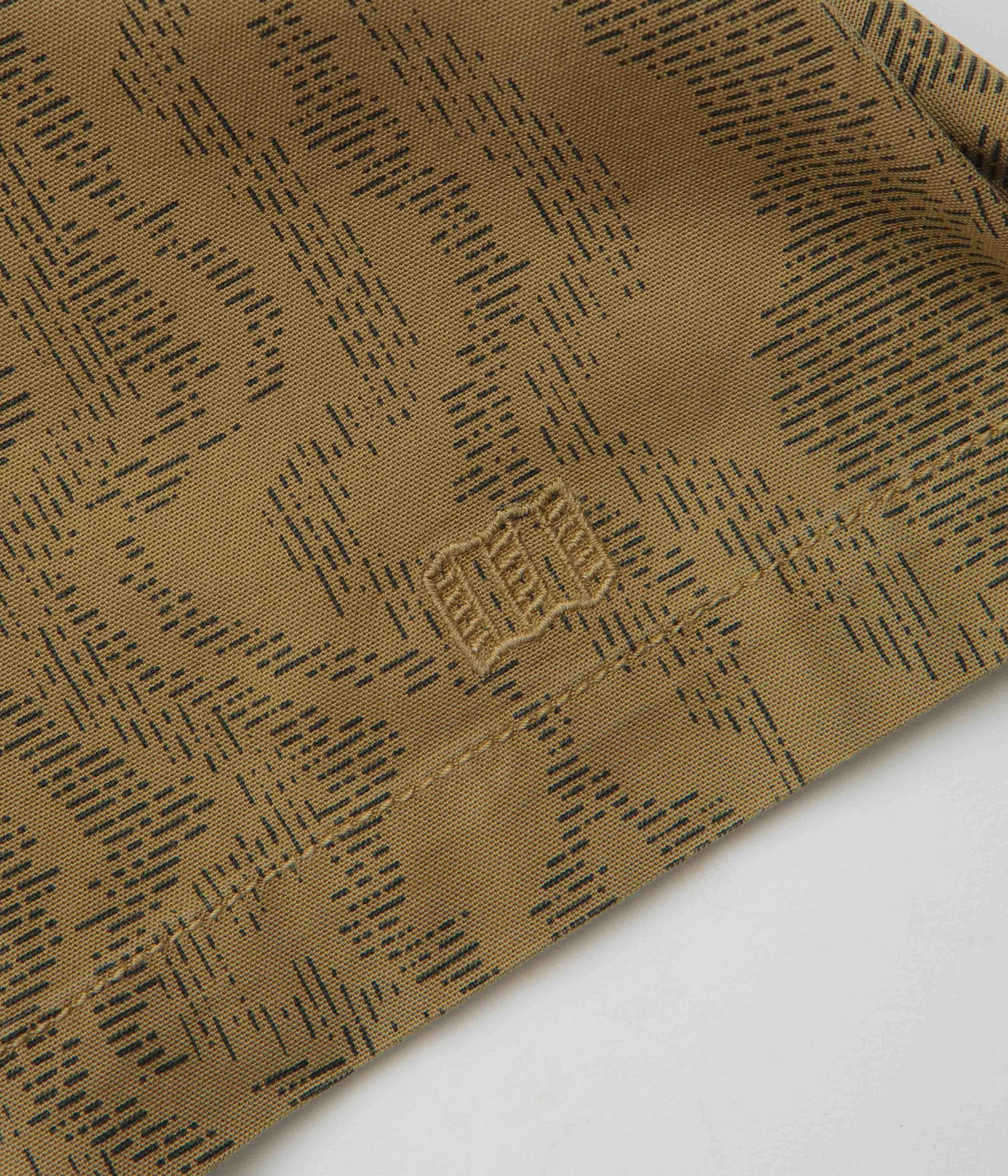 Tall friendly Durable Texture Topo Designs Dirt Desert Short Sleeve Shirt - Elmwood River Bed