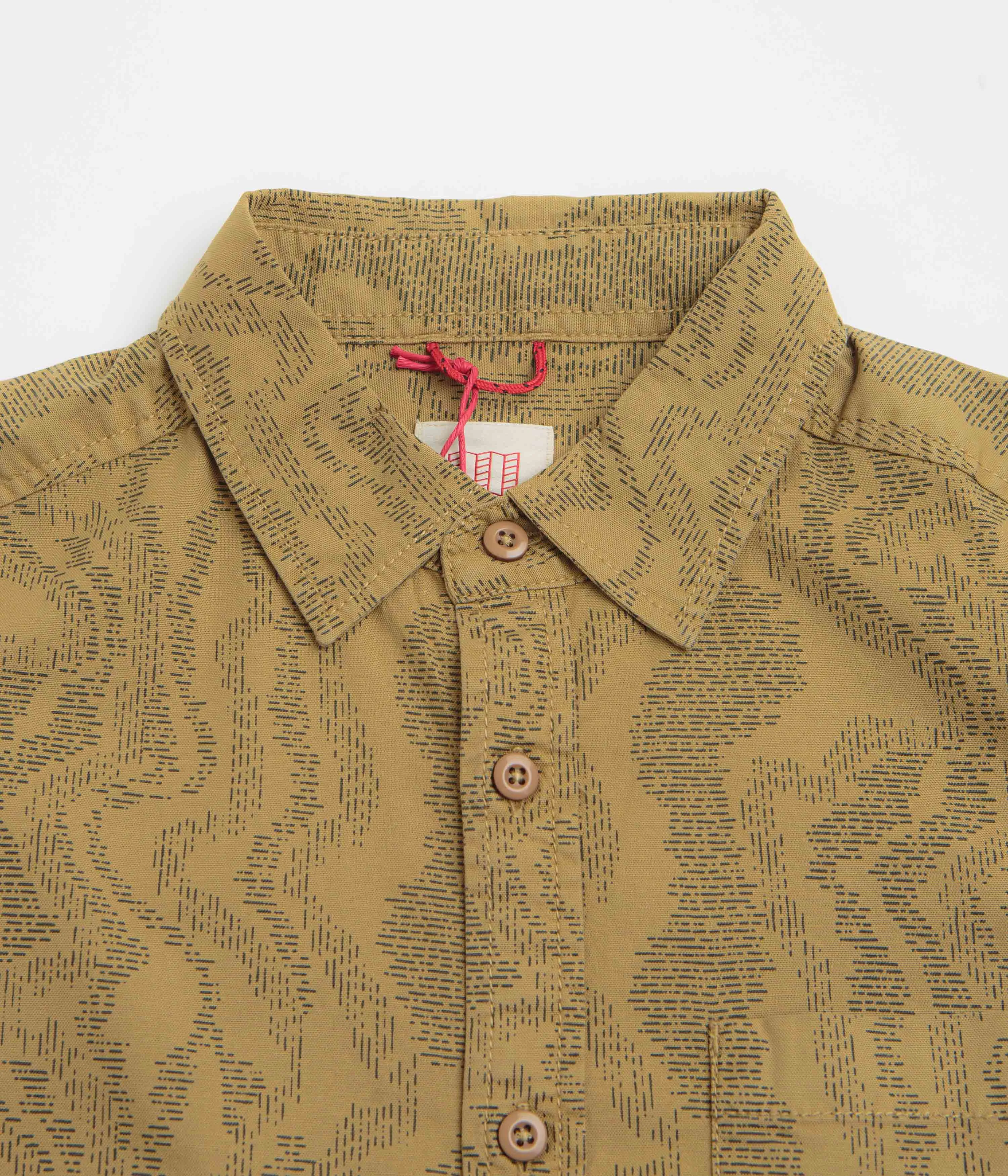 Topo Designs Dirt Desert Short Sleeve Shirt - Elmwood River Bed Versatile Clothing