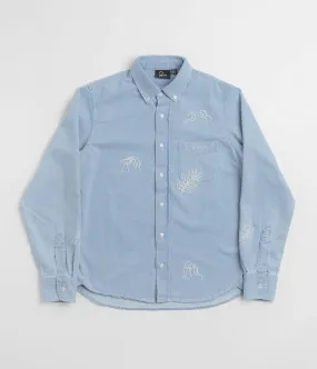 Compact Packing Subtle Print by Parra Ancient Aliens Shirt - Washed Blue