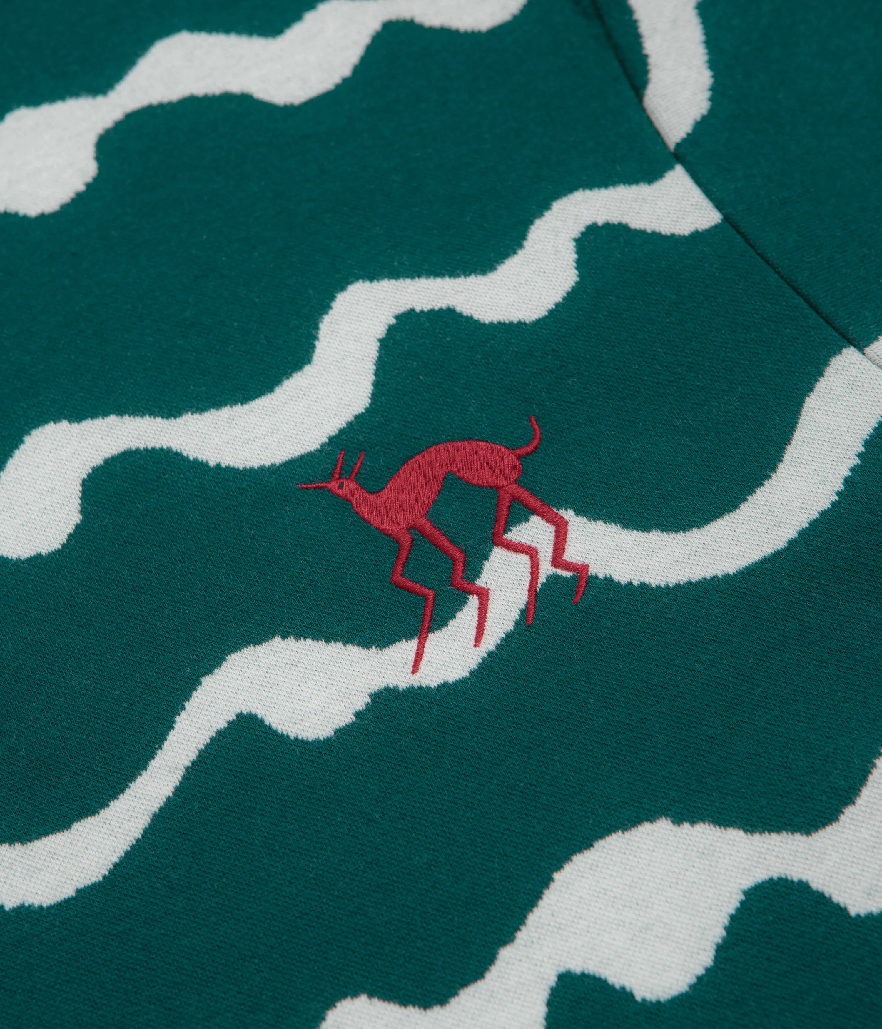 by Parra Broken Waves Polo Shirt - Pine Green Party outfit