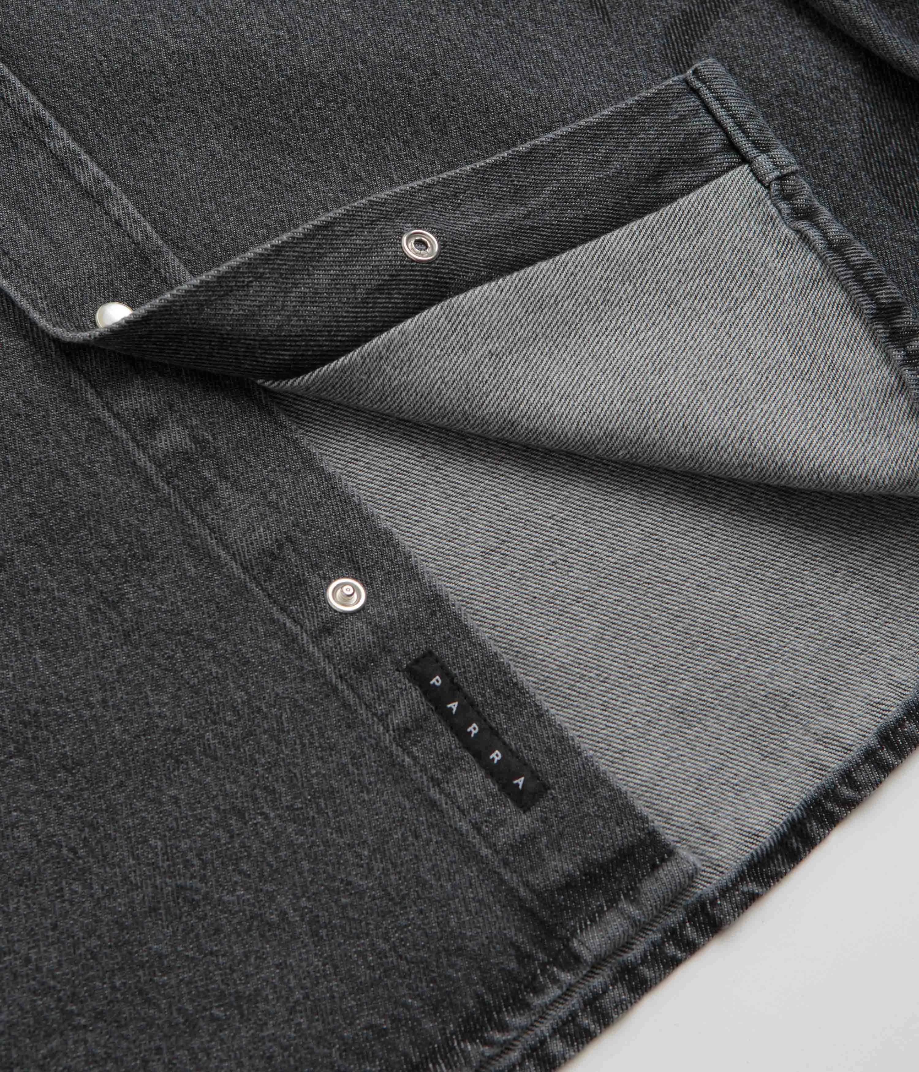by Parra The Stalkers Shirt - Washed Grey Evening Elegance Printed design