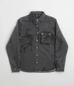 by Parra The Stalkers Shirt - Washed Grey Lakeside Relaxation Breathable Material